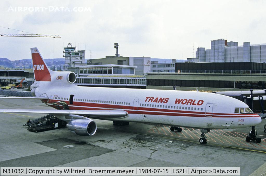 N31032, 1981 Lockheed L-1011-385-1-15 TriStar 100 C/N 193B-1215, TWA - Trans World Airlines