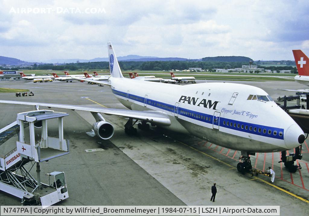 N747PA, 1970 Boeing 747-121 C/N 19639, Pan Am / Clipper Juan T. Trippe