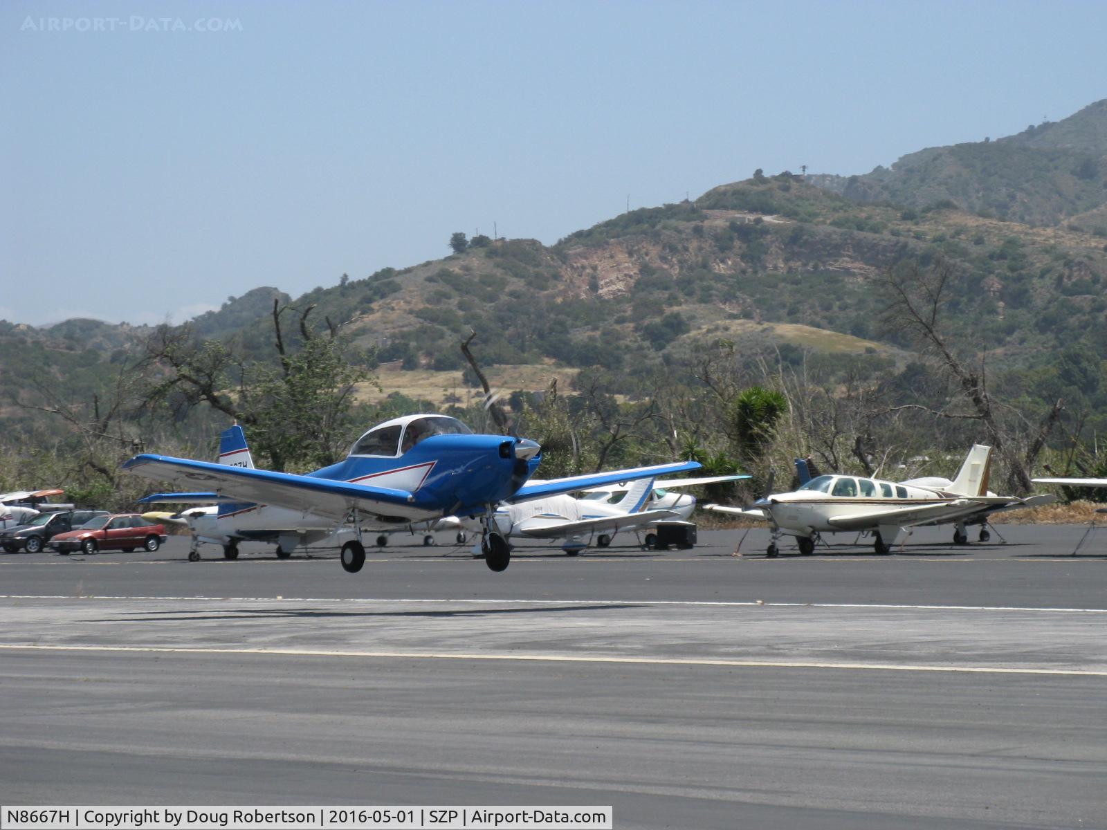 N8667H, 1947 North American Navion C/N NAV-4-667, 1947 North American NAVION, Continental IO-520 285 Hp upgrade, takeoff climb Rwy 22, Young Eagles flight. Thank you Dave, for all you do!