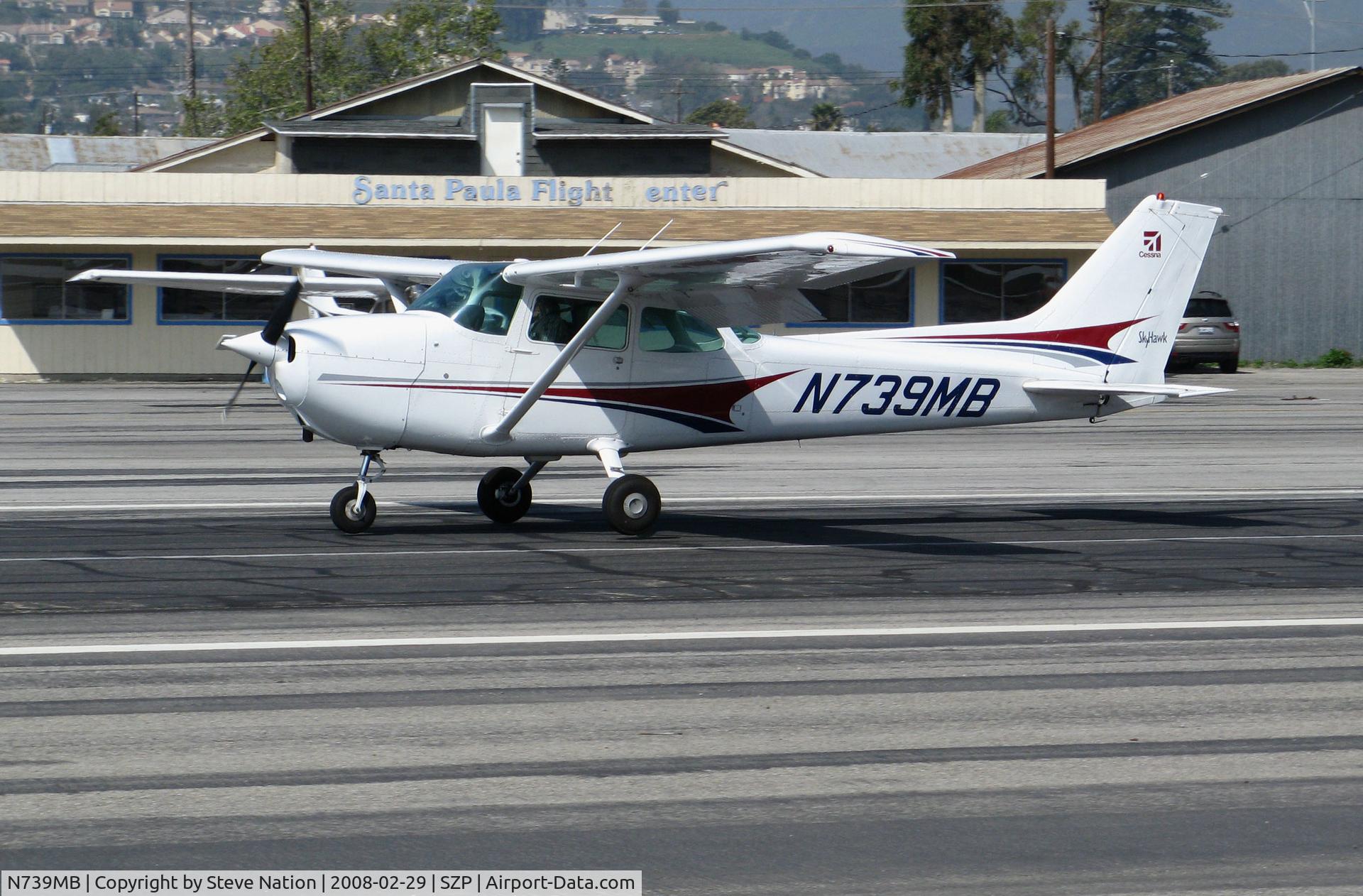 N739MB, 1978 Cessna 172N C/N 17270641, CP Aviation Inc. 1978 Cessna 172N Skyhawk shooting tough and goes @ Santa Paula Airport, CA home base