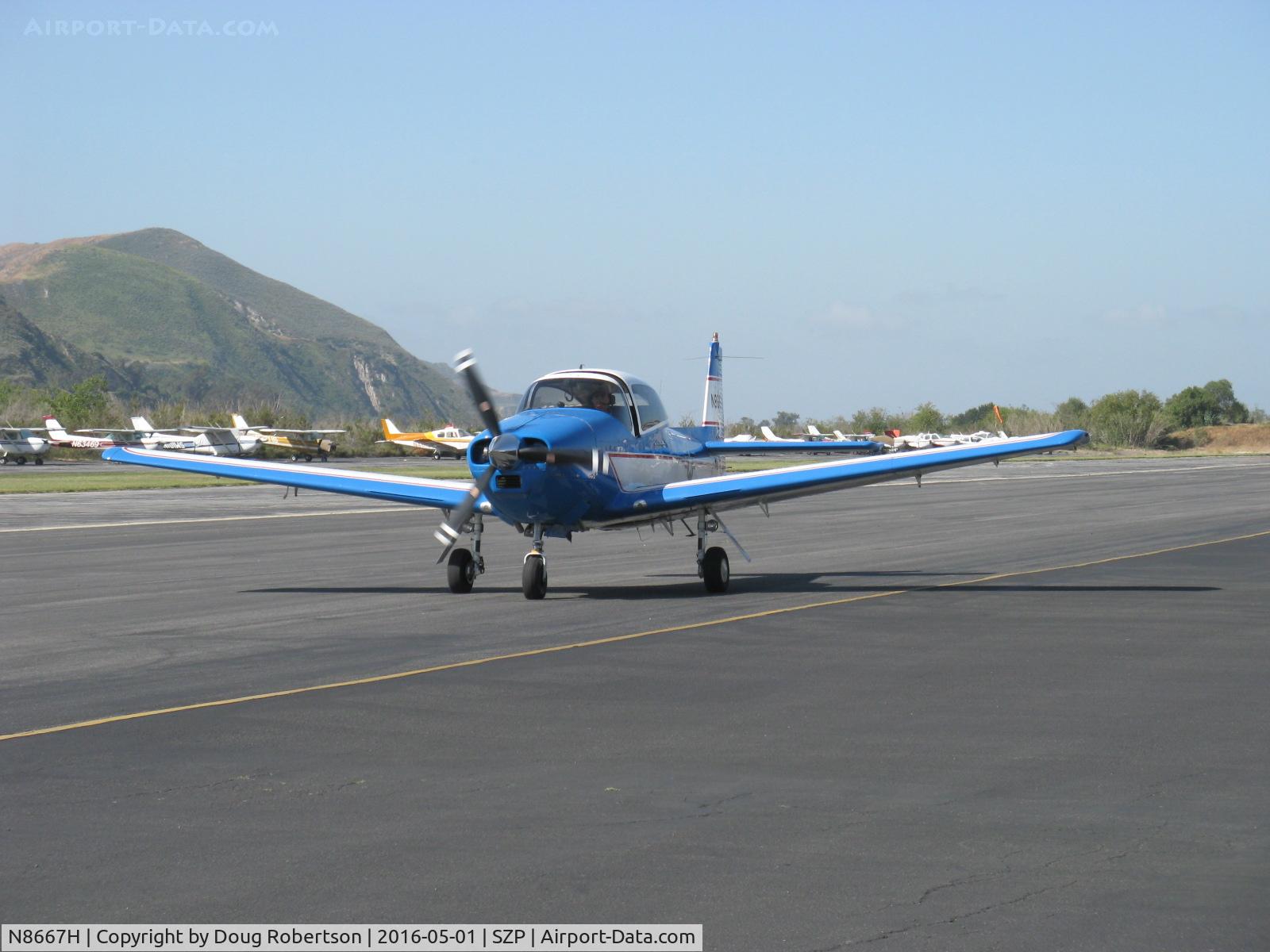 N8667H, 1947 North American Navion C/N NAV-4-667, 1947 North American NAVION, Continental IO-520 285 Hp upgrade, taxi back from test flight