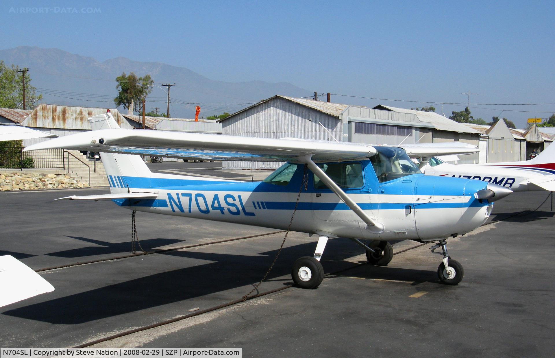 N704SL, 1976 Cessna 150M C/N 15078837, 1976 Cessna 150M @ Santa Paula Airport, CA home base