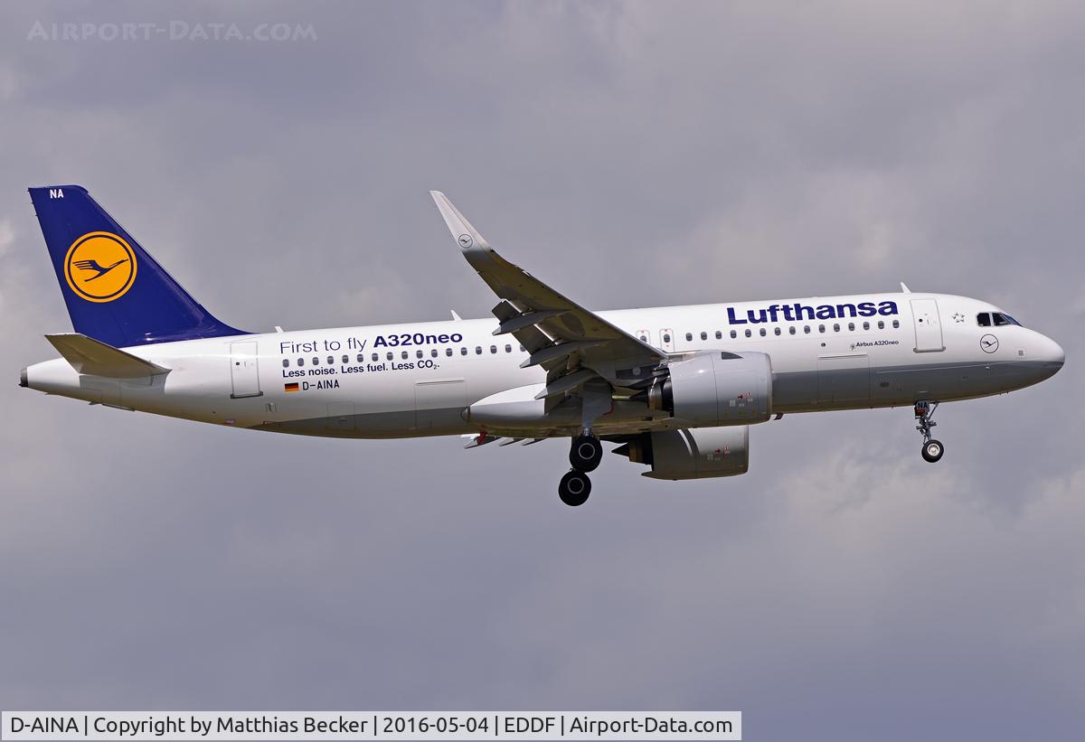D-AINA, 2015 Airbus A320-271N C/N 6801, D-AINA