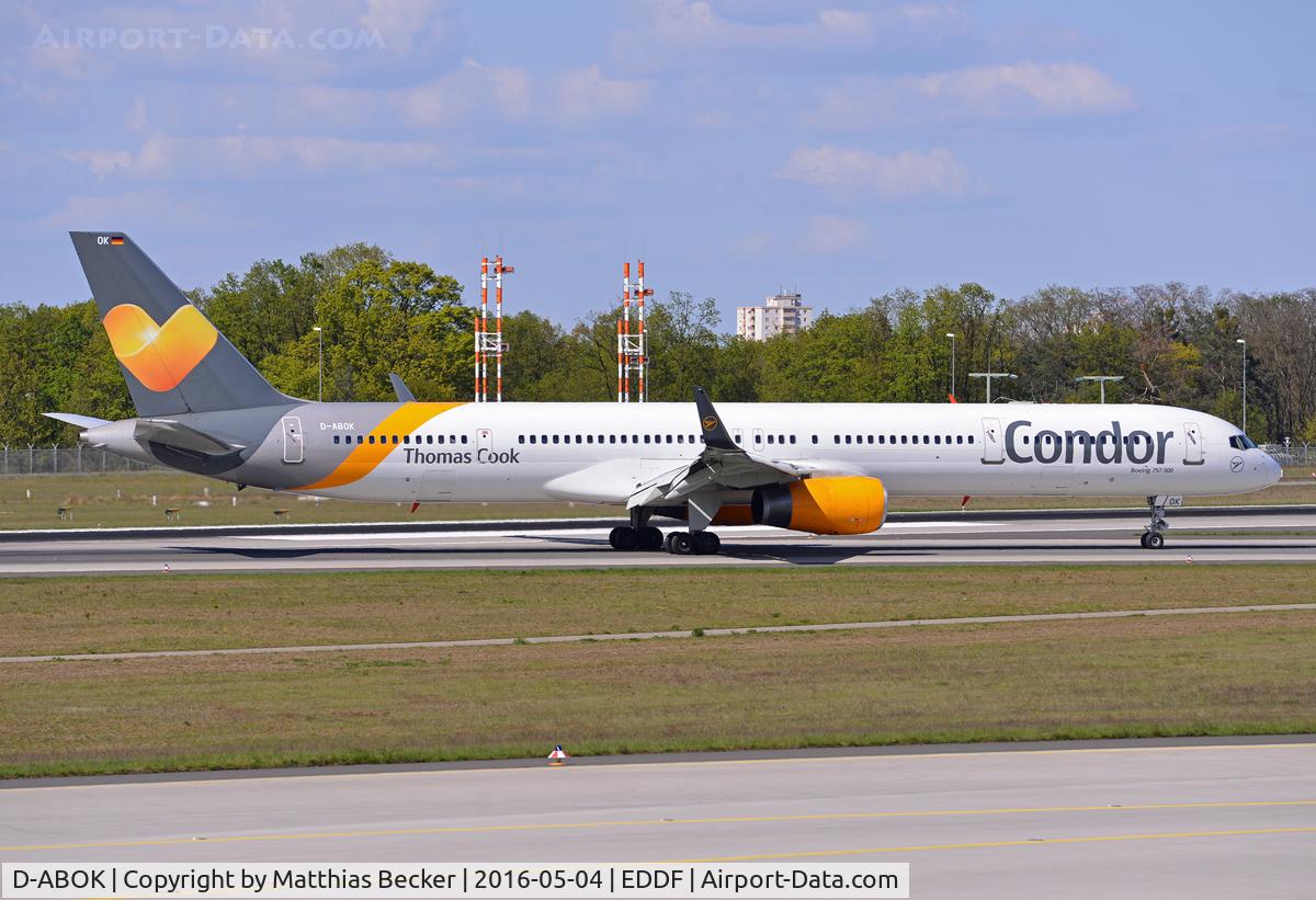 D-ABOK, 2000 Boeing 757-330 C/N 29020, D-ABOK