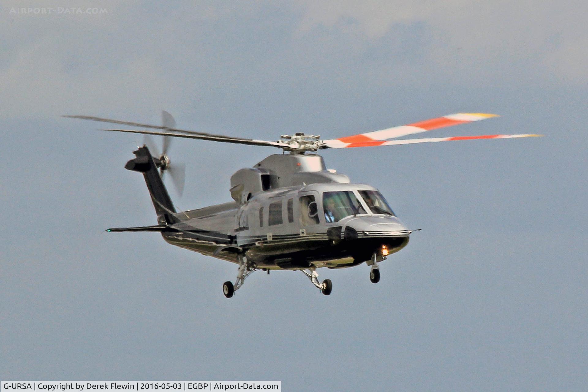 G-URSA, 2007 Sikorsky S-76C C/N 760699, S-76C, Capital Air Services Ltd Oxford Airport based, previously N2582J, G-URSS, seen lifting from runway 26 en-route RTB.