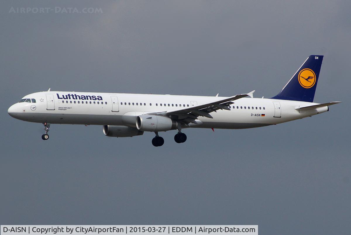 D-AISN, 2008 Airbus A321-231 C/N 3592, Lufthansa (DLH/LH)