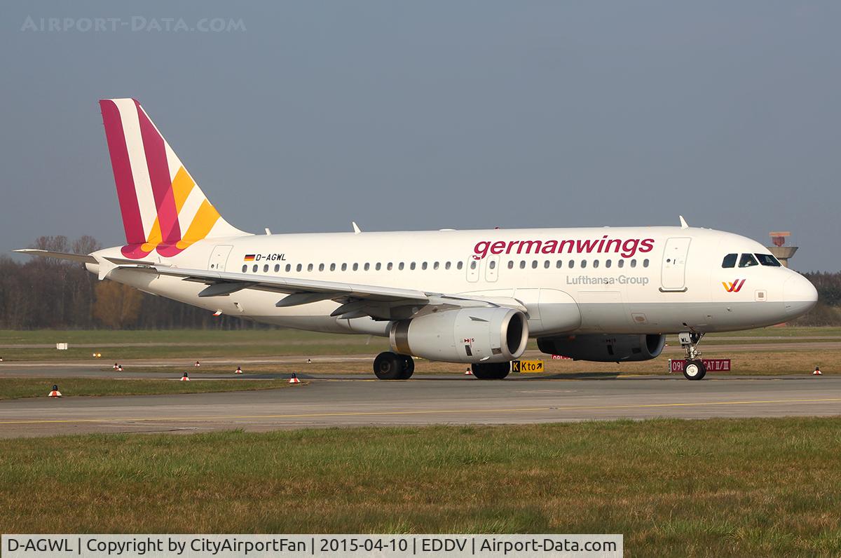 D-AGWL, 2008 Airbus A319-132 C/N 3534, Germanwings (GWI/4U)