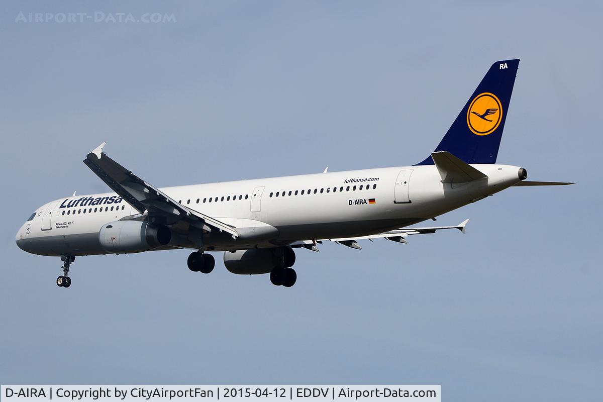 D-AIRA, 1993 Airbus A321-131 C/N 0458, Lufthansa (DLH/LH)