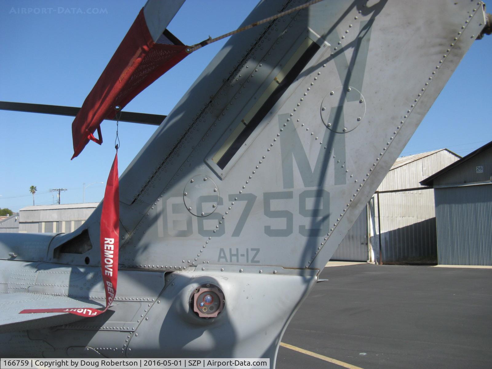166759, 2005 Bell AH-1Z Viper C/N Not found 166759, Bell Textron AH-1Z COBRA/VIPER, two General Electric T700-GE-401C/C Turboshafts 1,800 shp each. BUNO (This USMC aircraft the very first production AH-1Z Bureau Number)