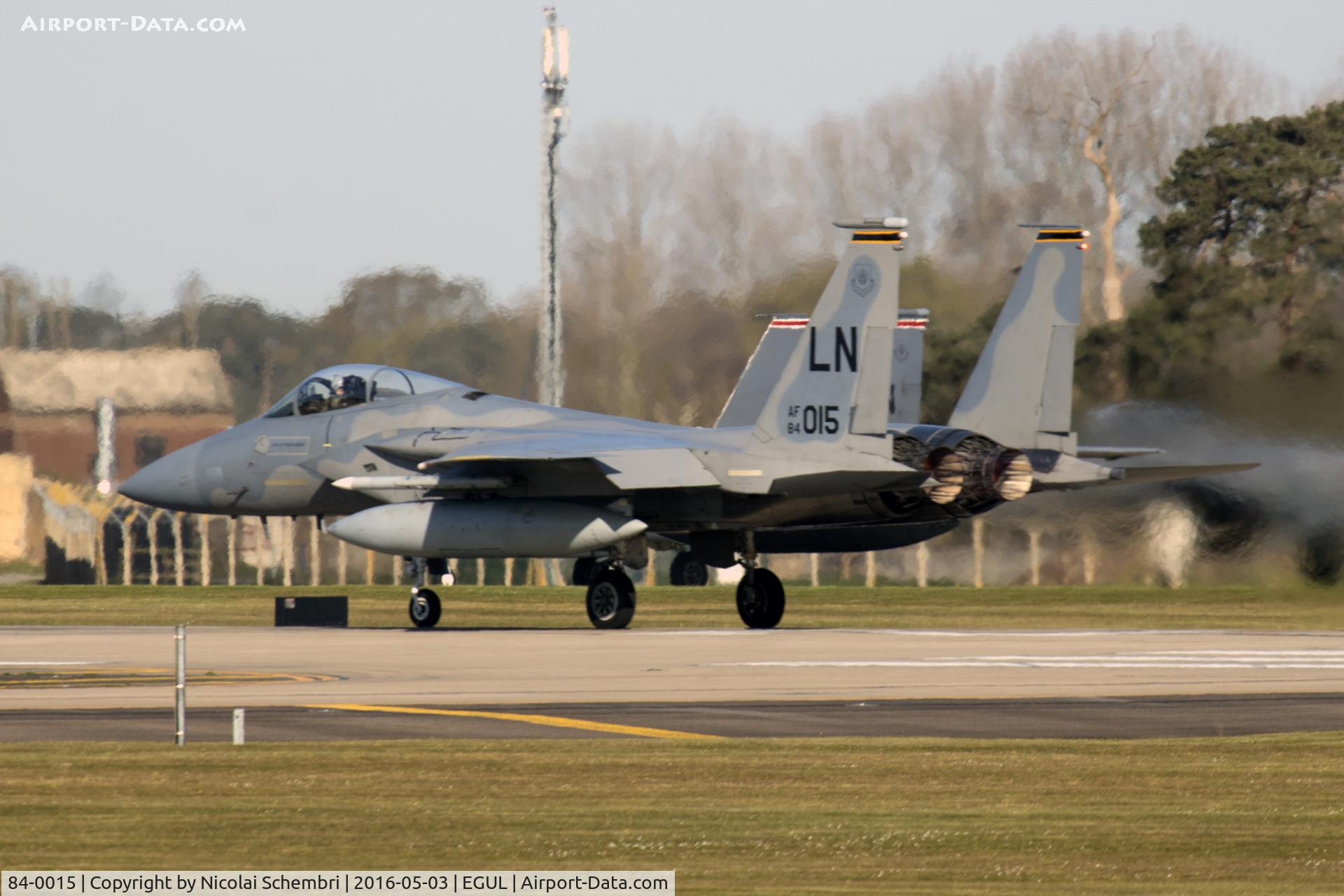 84-0015, 1984 McDonnell Douglas F-15C Eagle C/N 0925/C318, Morning wave launch
