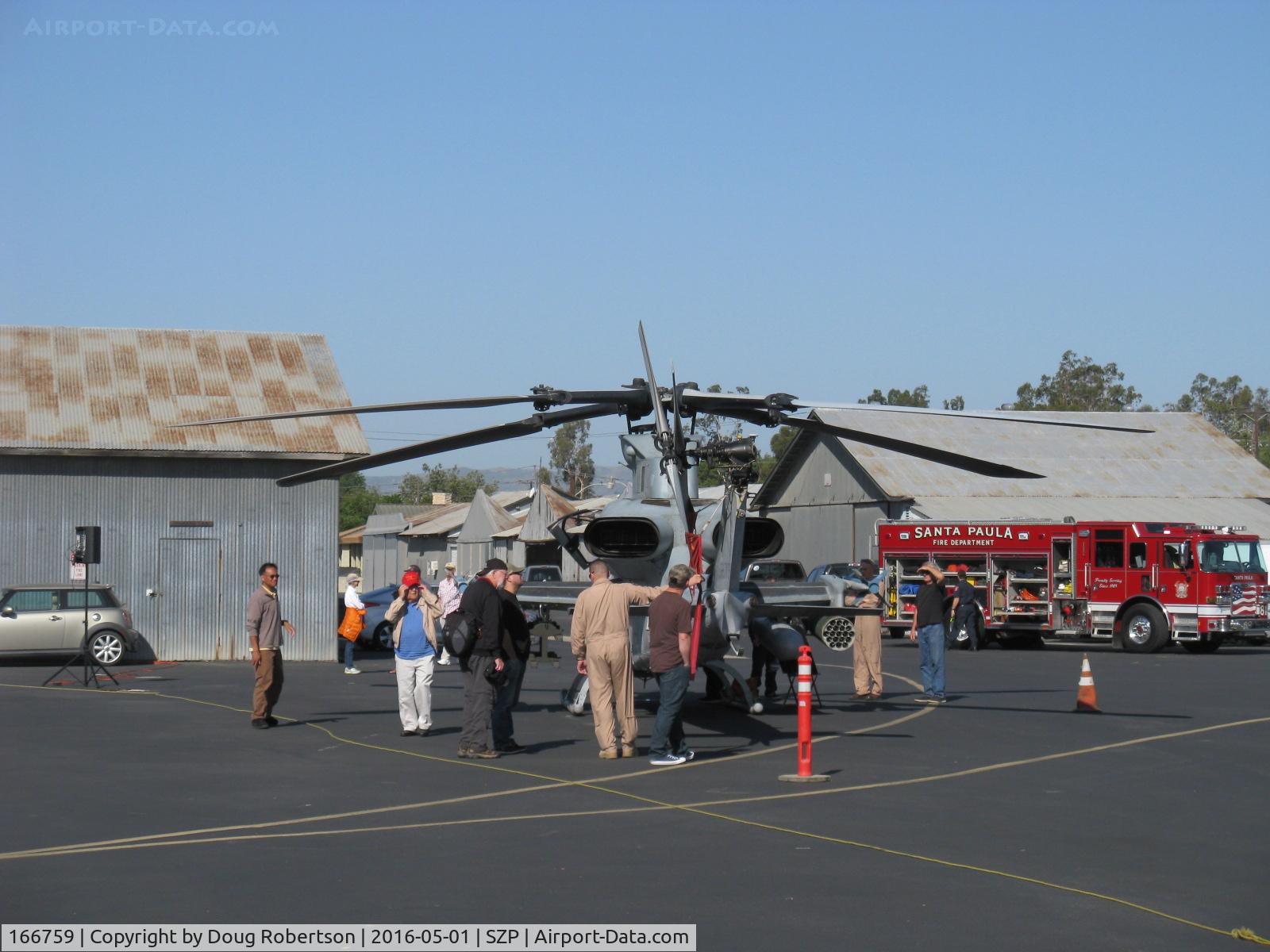 166759, 2005 Bell AH-1Z Viper C/N Not found 166759, Bell Textron AH-1Z COBRA/VIPER attack helicopter of USMC. two General Electric T700-GE-401C/C turboshaft rated 1,800 shp each