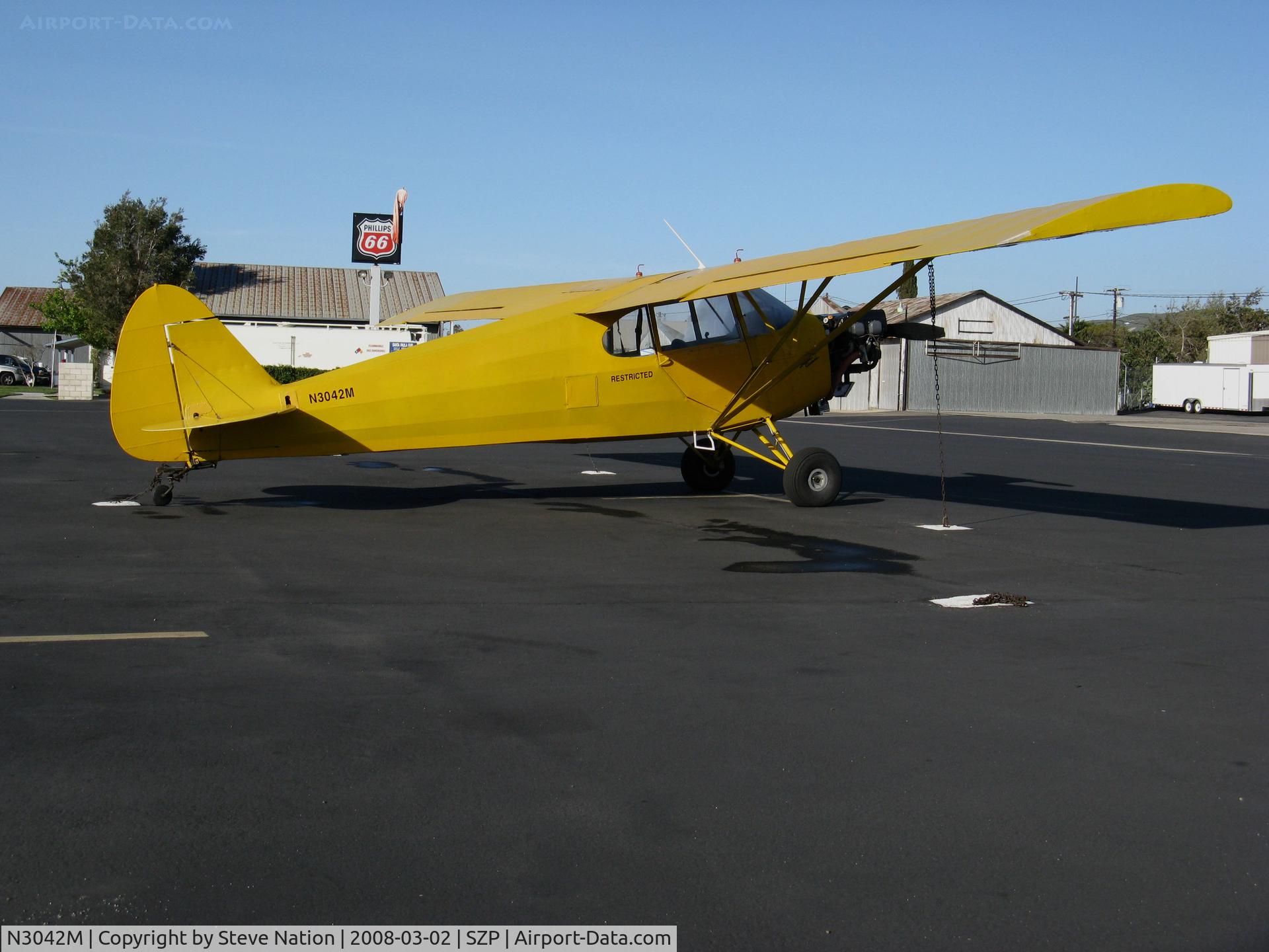 N3042M, 1947 Piper PA-12 Super Cruiser C/N 12-1734, Wyoming Services (Cheyenne, WY) used this 1947 Piper PA-12 based @ Santa Paula Airport, CA for banner towing in the winter months