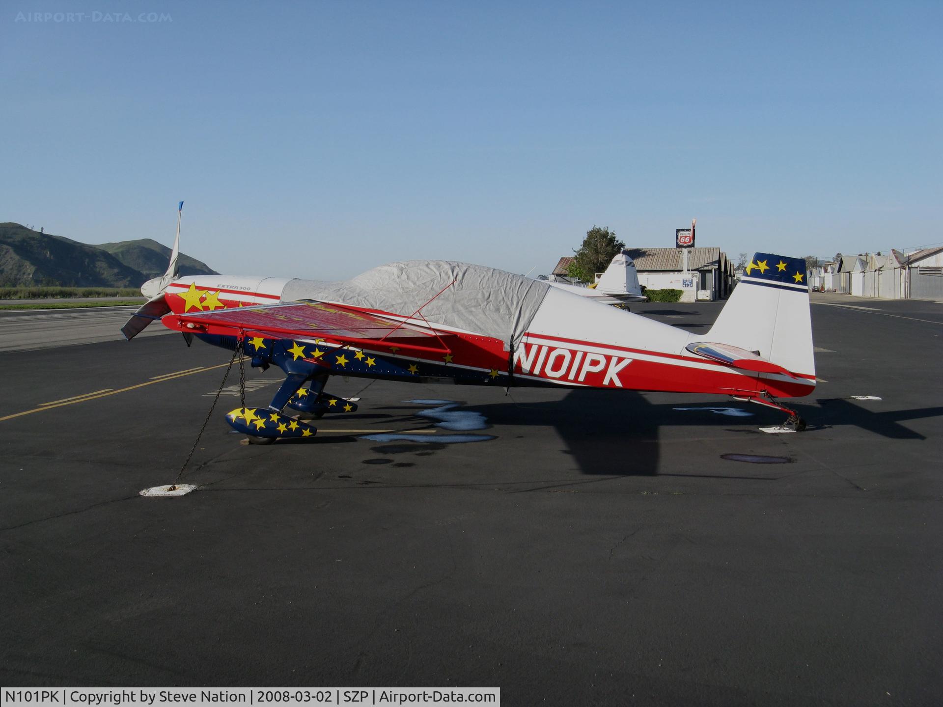 N101PK, 1994 Extra EA-300 C/N 051, Locally-Based 1994 Extra EA-300 with cockpit cover @ Santa Paula Airport, CA (destroyed 2009-04-19 while performing aerobatic maneuvers ~ 2 miles off El Capitan State Beach, Santa Barbara County, CA. 1 fatality.