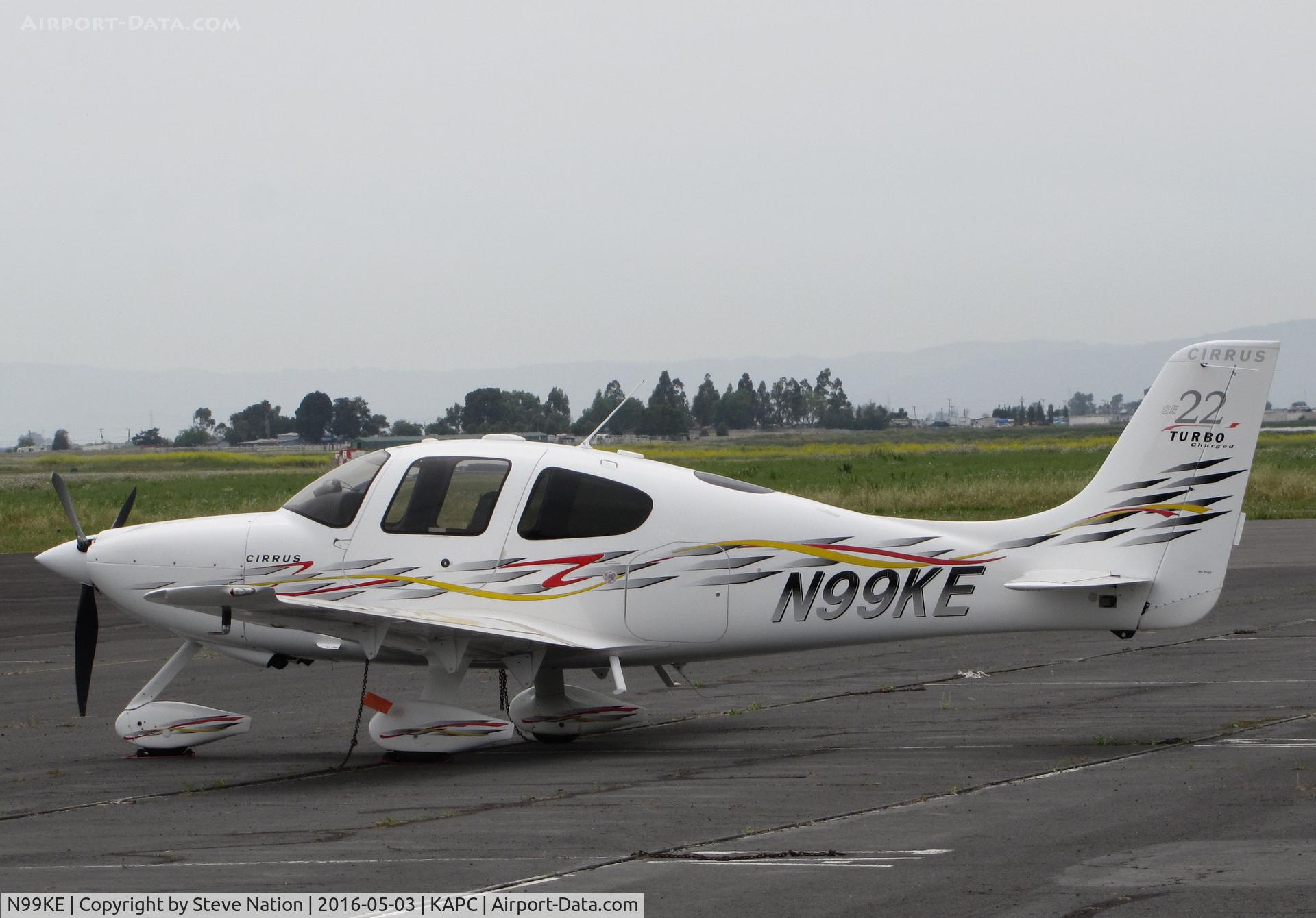 N99KE, 2006 Cirrus SR22T C/N 2303, Columbus, OH-based 2006 Cirrus SR22 on International Airline Training Academy ramp @ Napa County Airport, CA