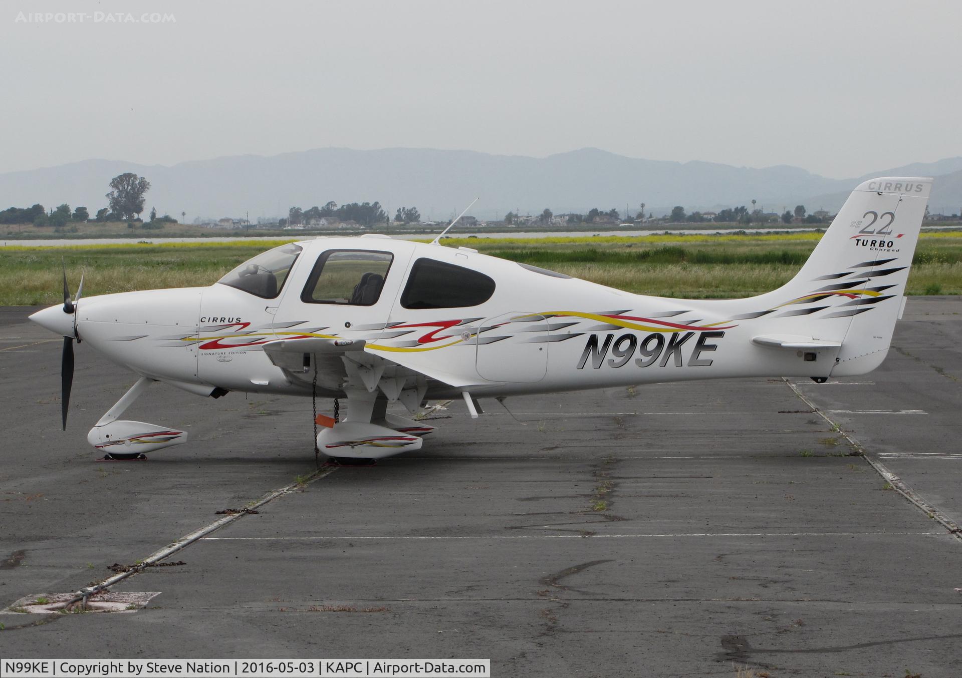 N99KE, 2006 Cirrus SR22T C/N 2303, Columbus, OH-based 2006 Cirrus SR22 on International Airline Training Academy ramp @ Napa County Airport, CA