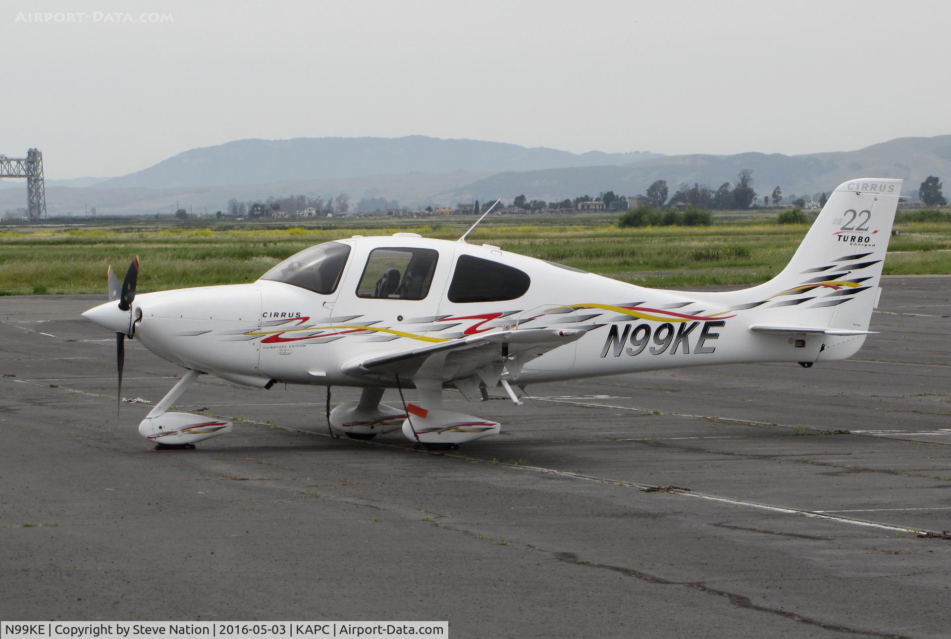 N99KE, 2006 Cirrus SR22T C/N 2303, Columbus, OH-based 2006 Cirrus SR22 on International Airline Training Academy ramp @ Napa County Airport, CA