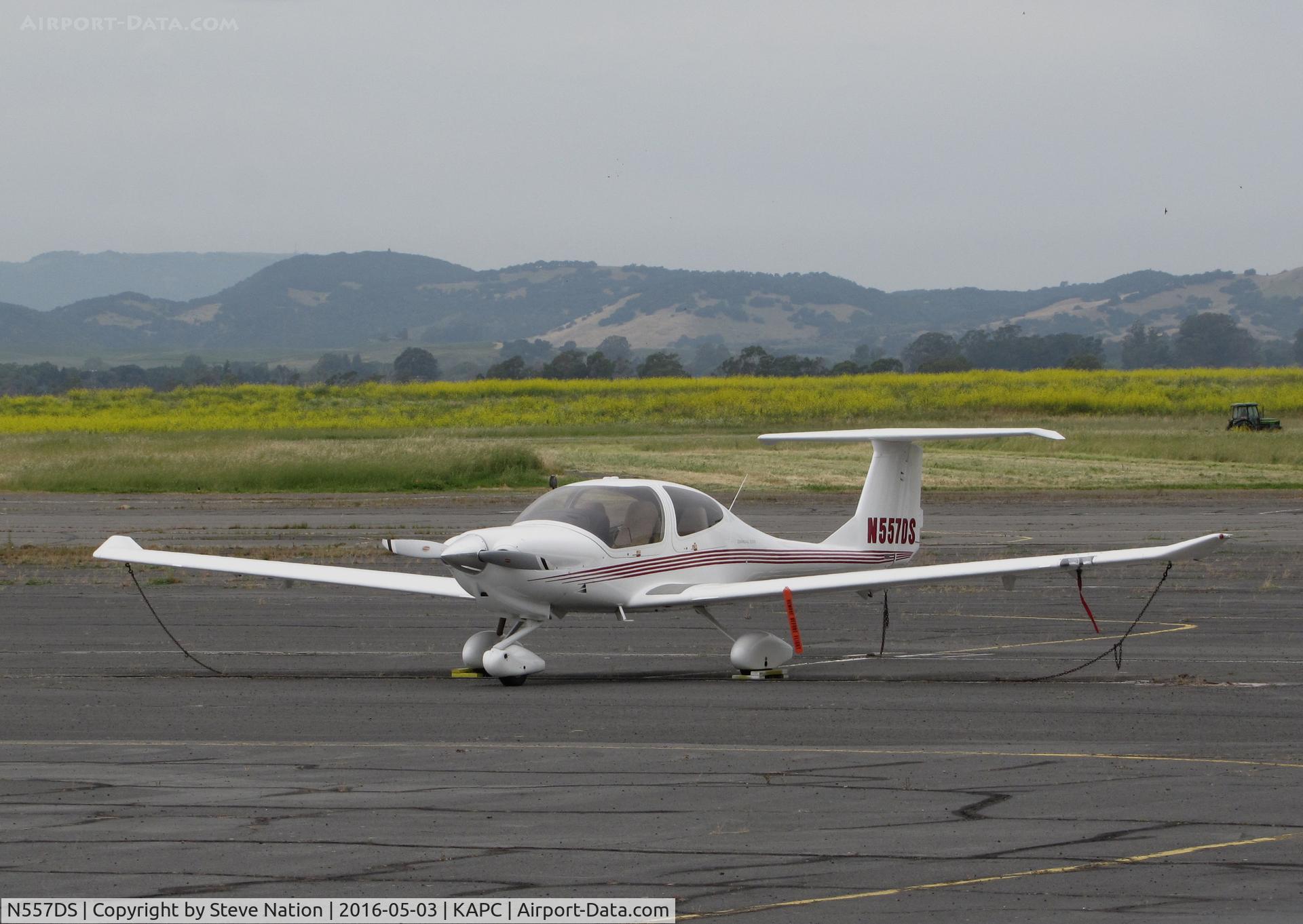 N557DS, 2004 Diamond DA-40 Diamond Star C/N 40.357, International Airline Training Academy 2004 Diamond DA-40 on IATA ramp @ Napa County Airport, CA