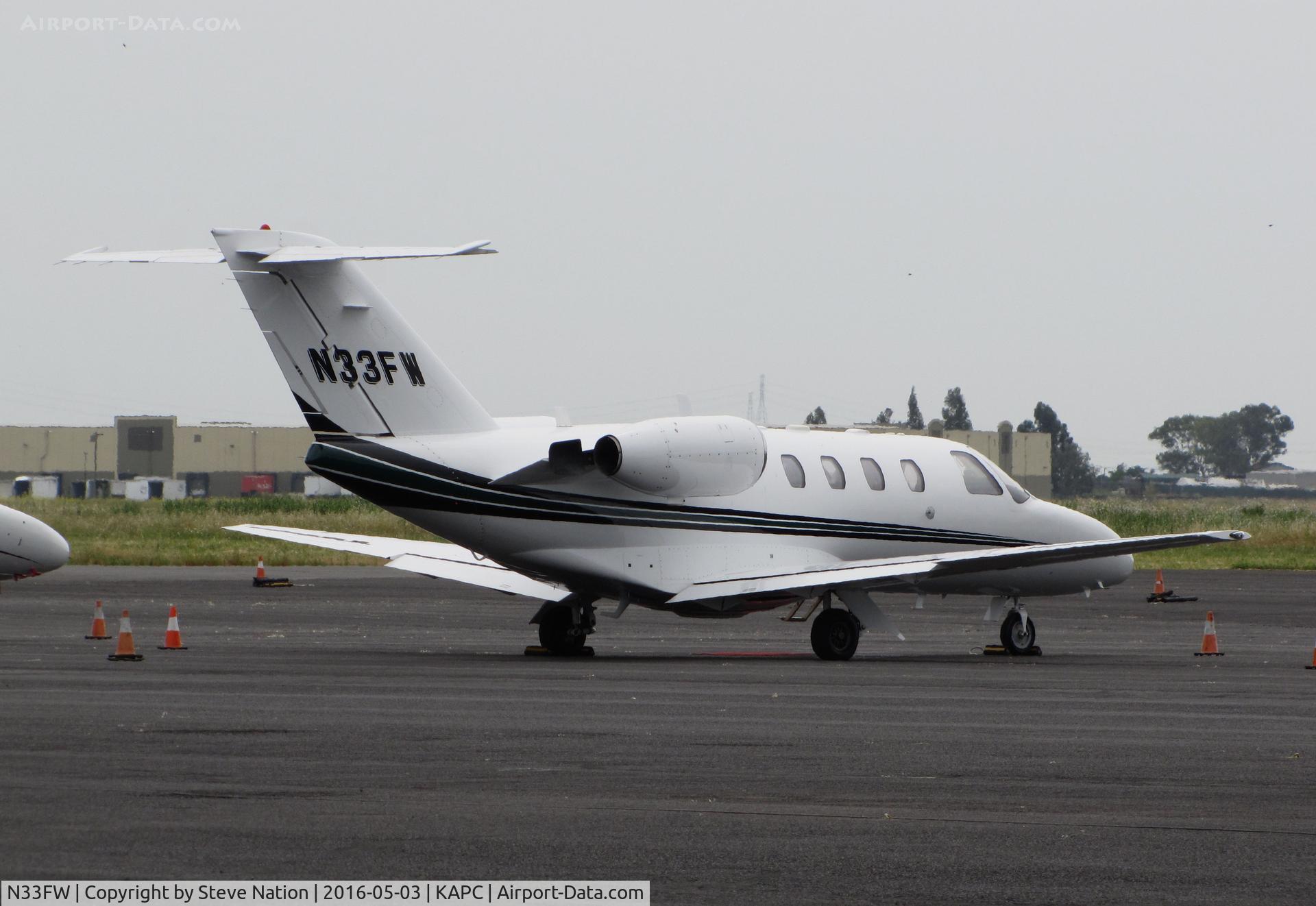 N33FW, 1997 Cessna 525 CitationJet CJ1 C/N 525-0203, Gold Coast Leasing LLC 1997 Cessna 525 Citation CJ1 in from Santa Maria Public Airport, CA (KSMX) @ Napa County Airport, CA