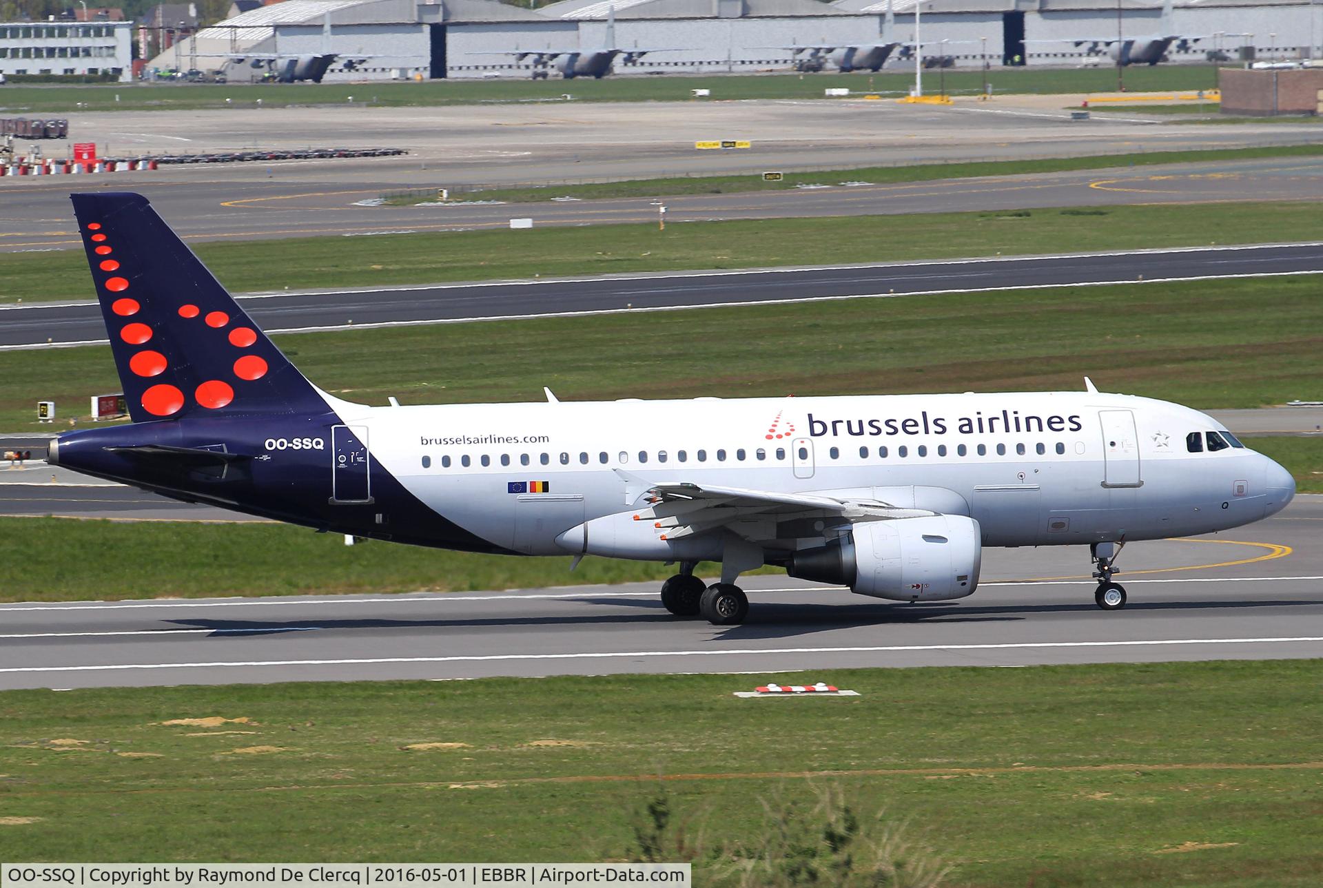 OO-SSQ, 2009 Airbus A319-112 C/N 3790, Take off at Brussels rwy 07R.