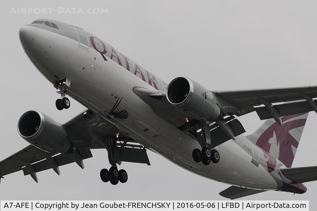 A7-AFE, 1993 Airbus A310-308 C/N 667, Qatar Amiri Flight (Qatar Airways) after training flight landing runway 23