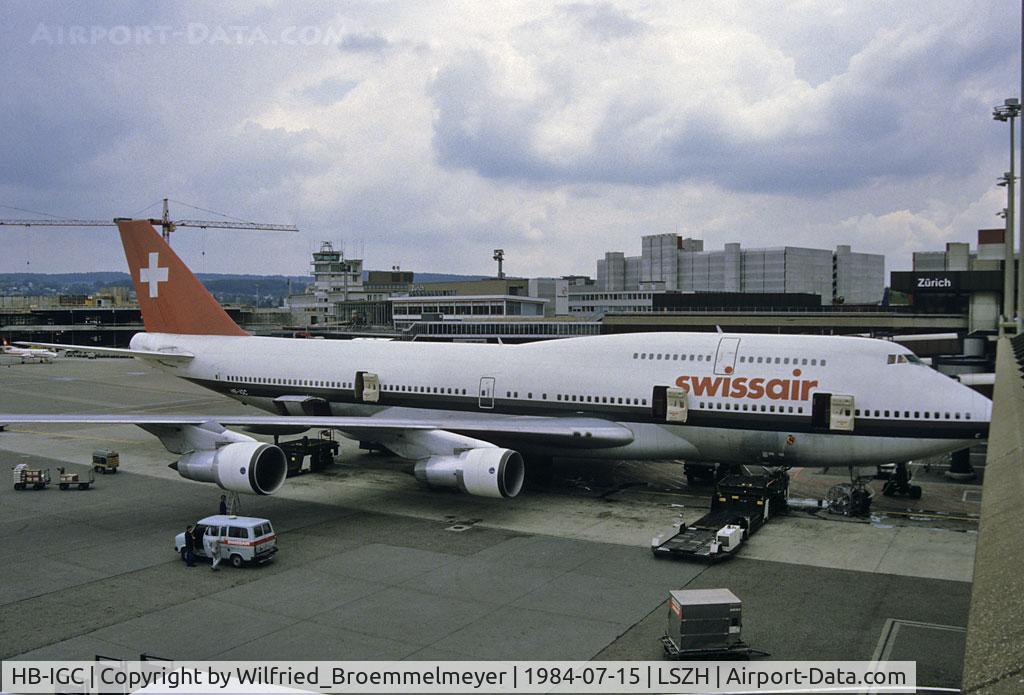 HB-IGC, 1982 Boeing 747-357 C/N 22704, Swissair