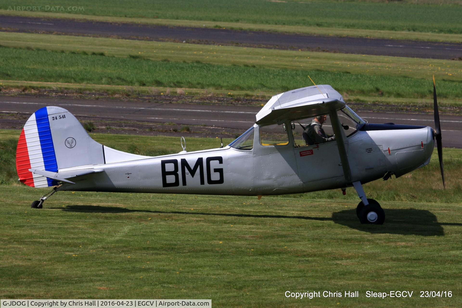 G-JDOG, 1957 Cessna 305C (0-1E) C/N 24541, at Sleap
