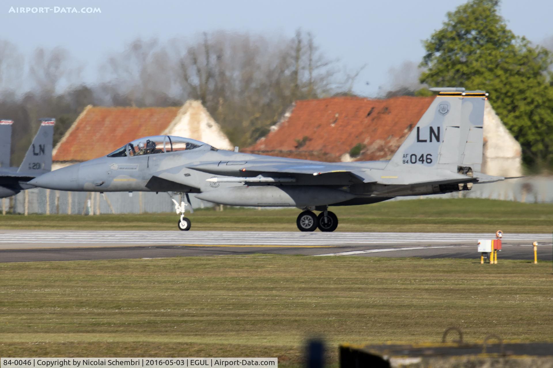 84-0046, 1984 McDonnell Douglas F-15D Eagle C/N 0942/D054, Morning wave launch
