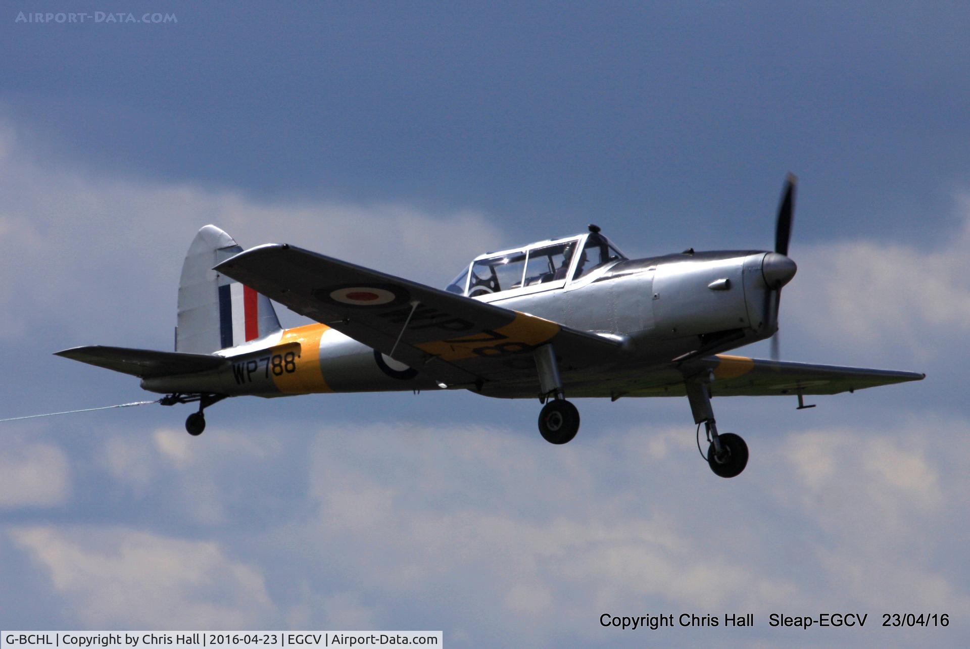 G-BCHL, 1952 De Havilland DHC-1 Chipmunk T.10 C/N C1/0680, at Sleap