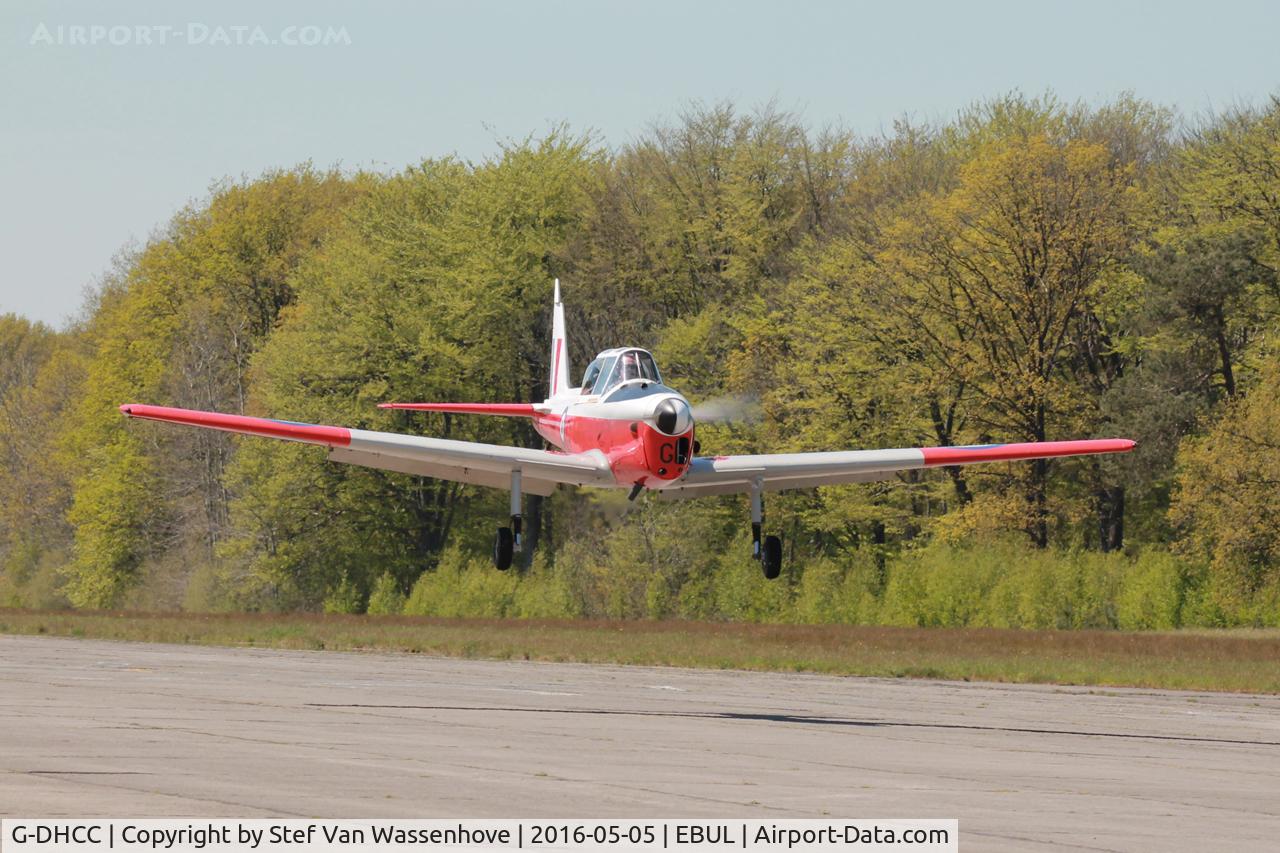 G-DHCC, 1951 De Havilland DHC-1 Chipmunk T.10 C/N C1/0393, Participant of the precision landing contest EBUL.