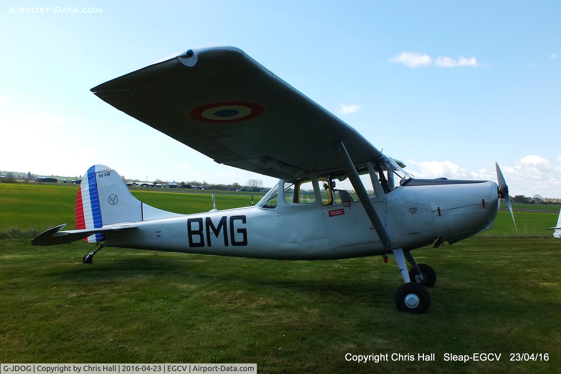 G-JDOG, 1957 Cessna 305C (0-1E) C/N 24541, at Sleap