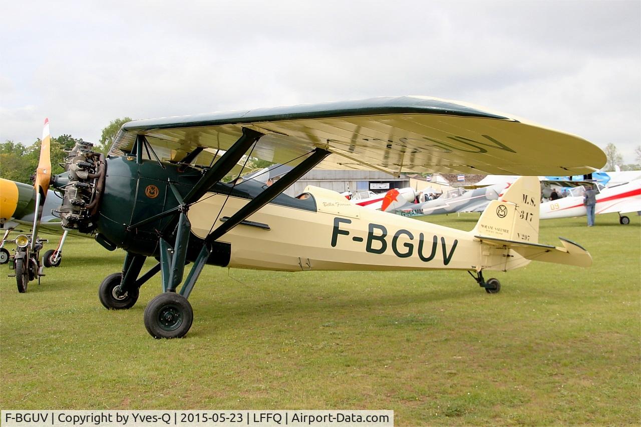 F-BGUV, Morane-Saulnier MS.317 C/N 297, Morane-Saulnier MS.317, Static display, La Ferté-Alais Airfield (LFFQ) Air Show 2015