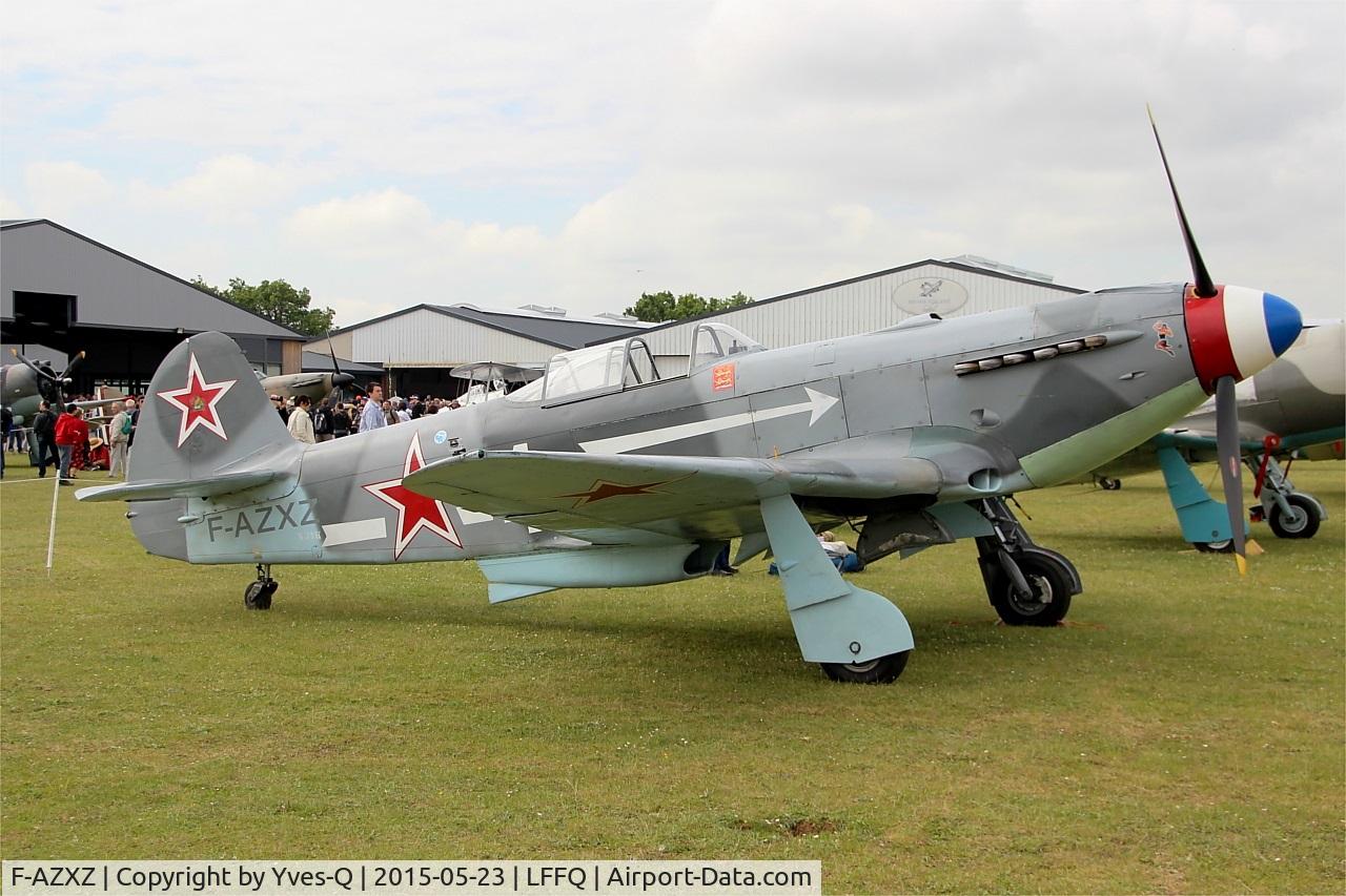 F-AZXZ, 1944 Yakovlev Yak-3UA Replica C/N Y337, Yakovlev YAK-3UA Replica, Static display, La Ferté-Alais Airfield (LFFQ) Air show 2015