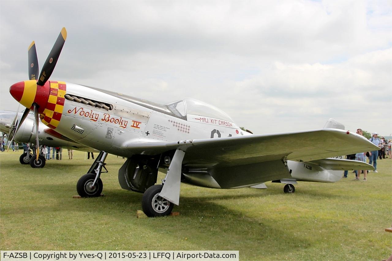 F-AZSB, 1944 North American P-51D Mustang C/N 122-40967, North American P-51D Mustang, Static display, La Ferté-Alais (LFFQ) Air show 2015