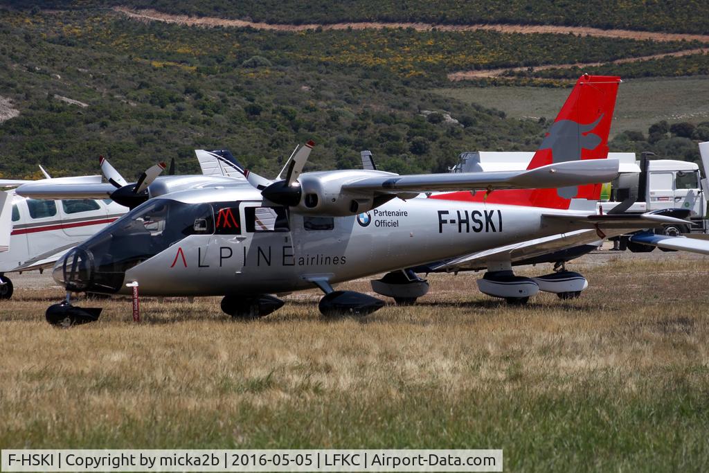 F-HSKI, Partenavia P-68TC Observer C/N 481-14/OTC, Parked