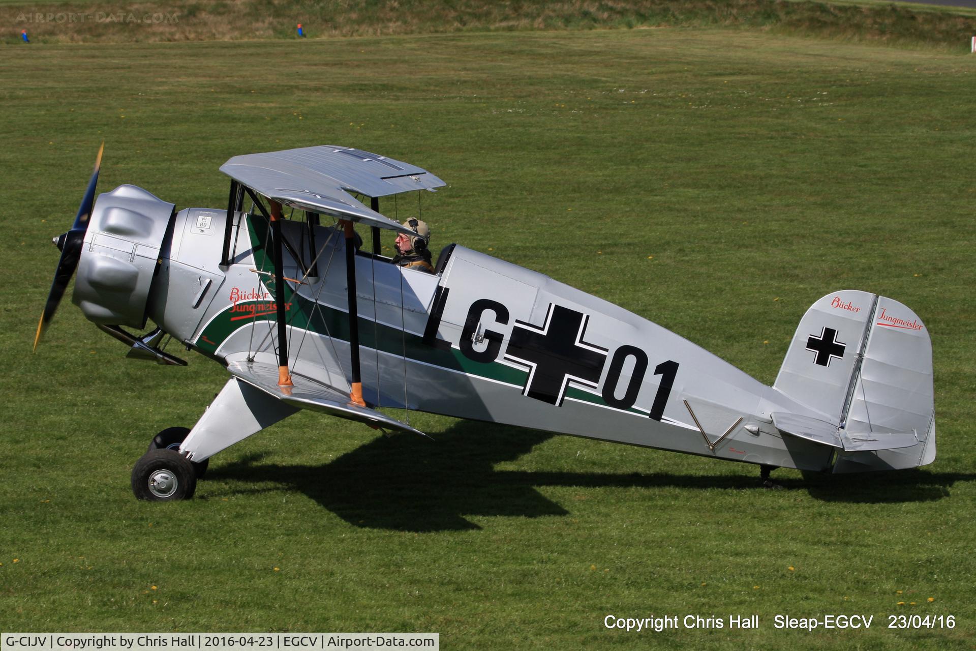 G-CIJV, 1940 CASA 1-133 Jungmeister C/N 35, at Sleap