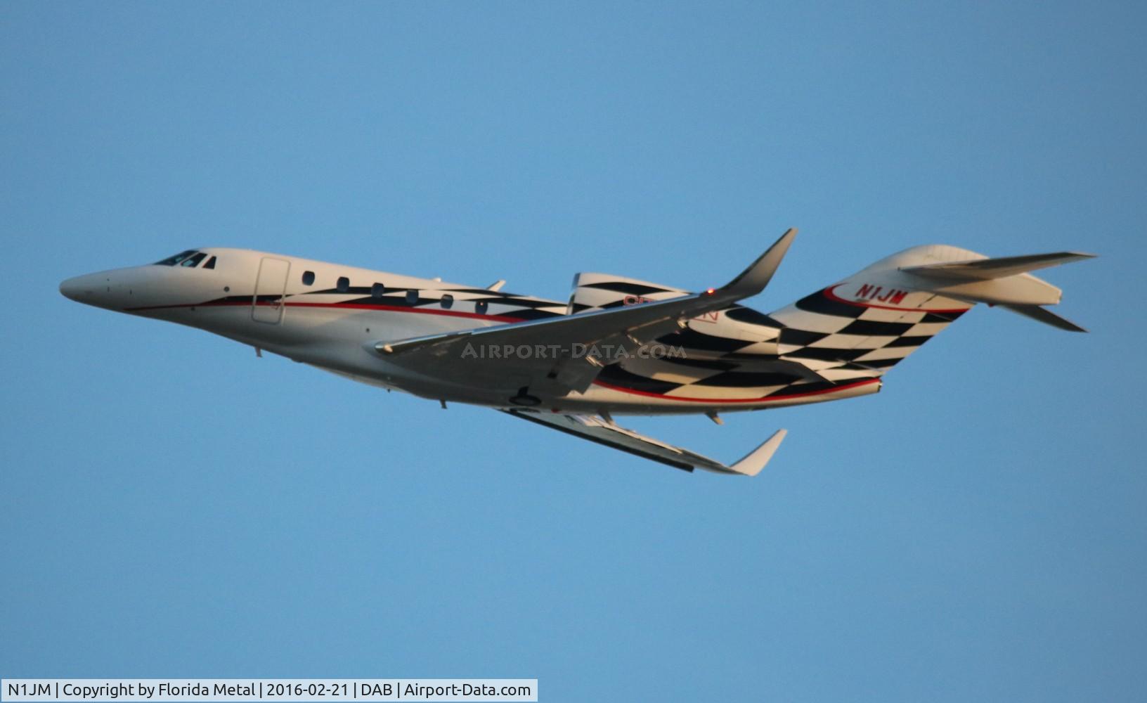 N1JM, 1996 Cessna 750 Citation X Citation X C/N 750-0005, NASCAR Driver Jamie McMurray (car #1)