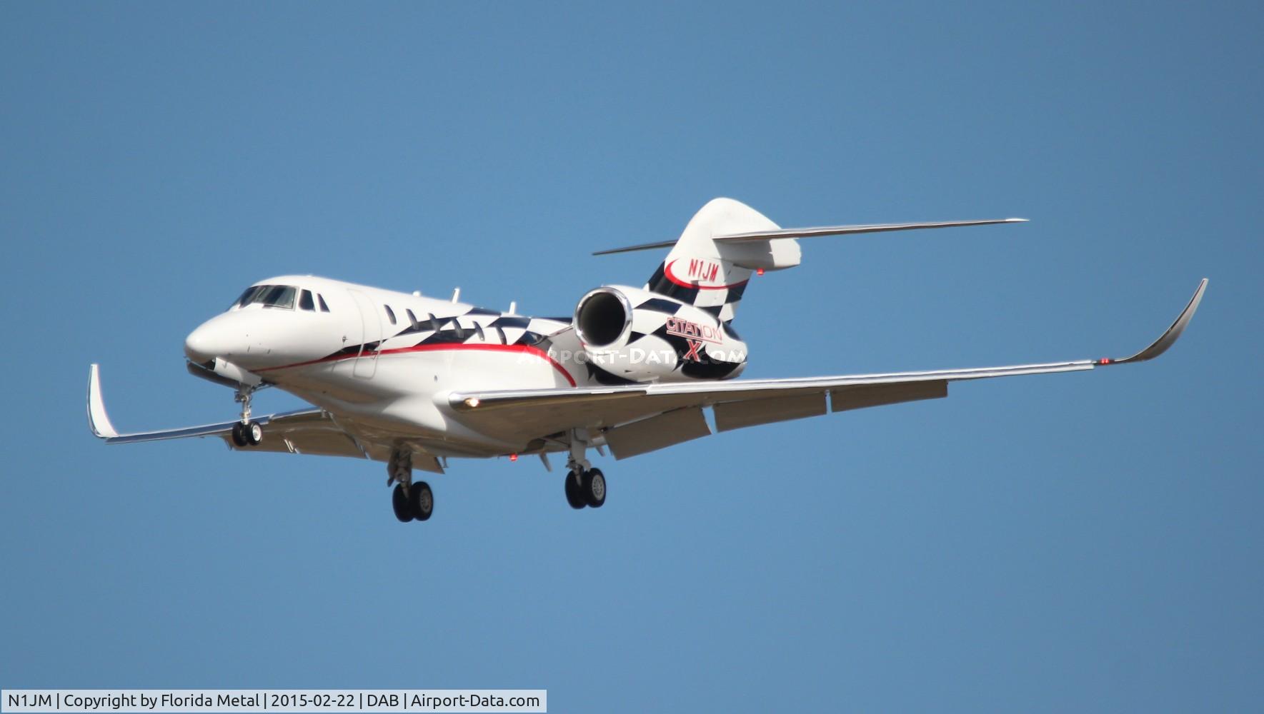 N1JM, 1996 Cessna 750 Citation X Citation X C/N 750-0005, Jamie McMurray NASCAR driver #1