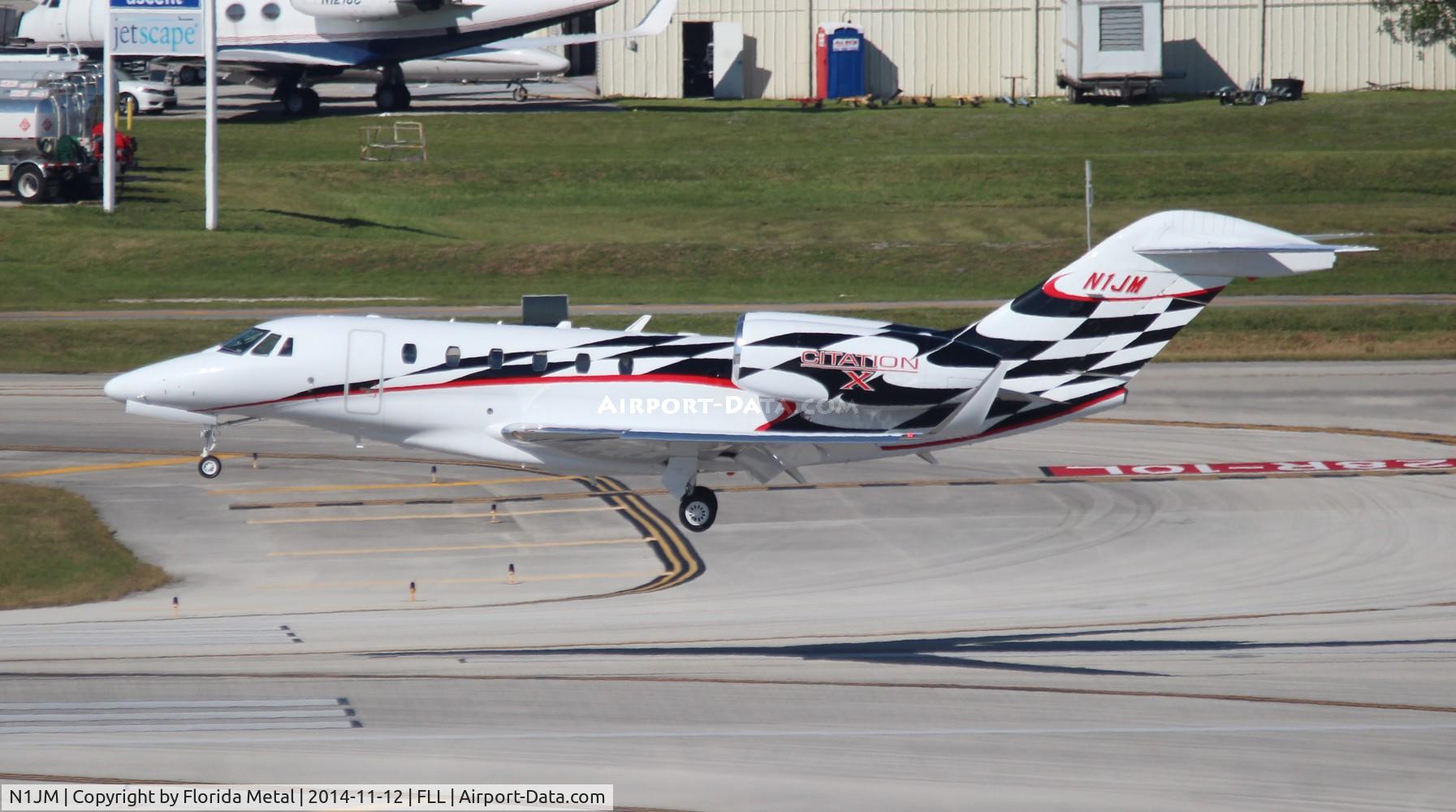 N1JM, 1996 Cessna 750 Citation X Citation X C/N 750-0005, Jamie McMurray NASCAR Driver #1