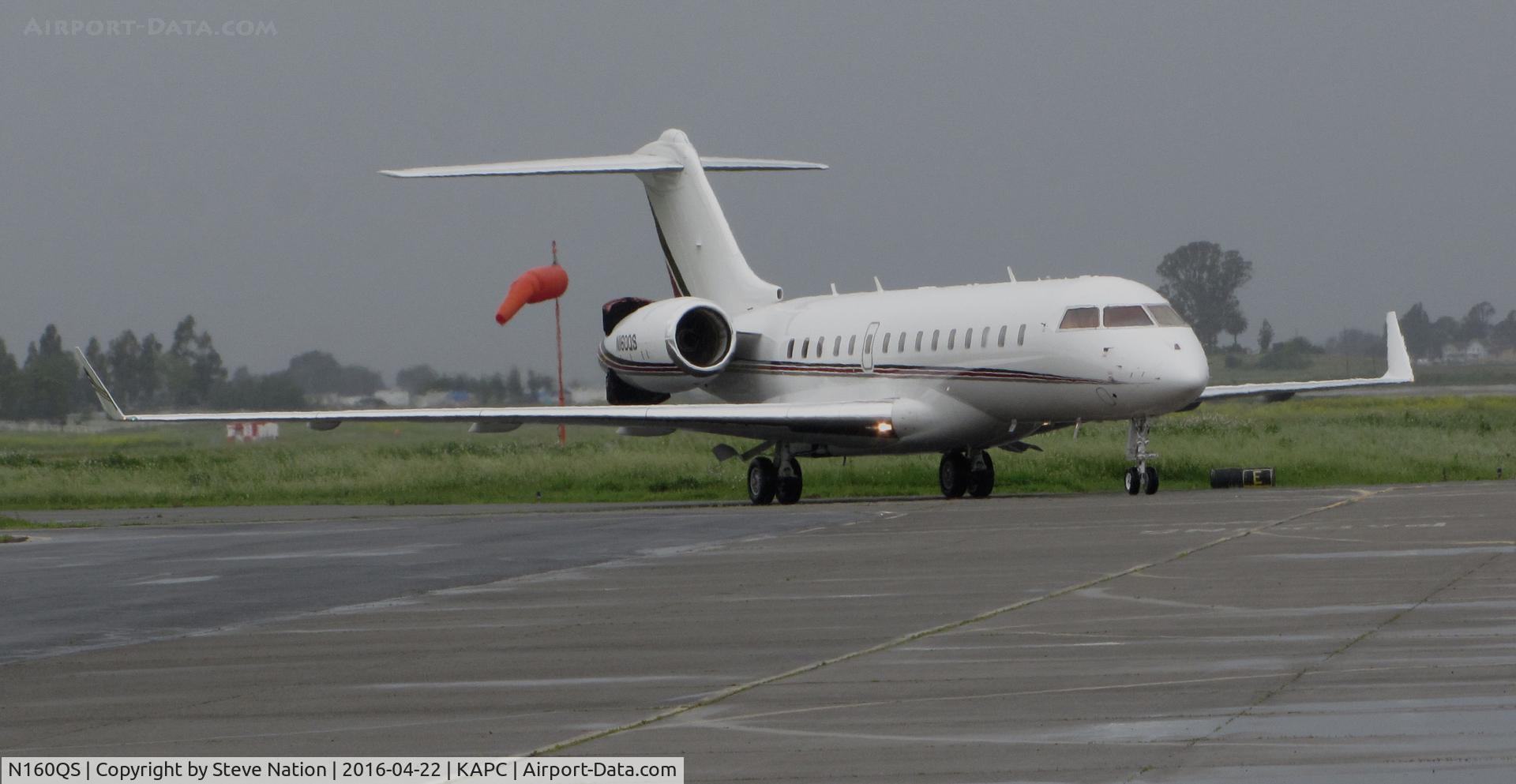 N160QS, 2012 Bombardier BD-700-1A10 Global 6000 C/N 9475, NetJets 2012 Bombardier Global 6000 (BD-700-1A10) arriving @ Napa County Airport, CA