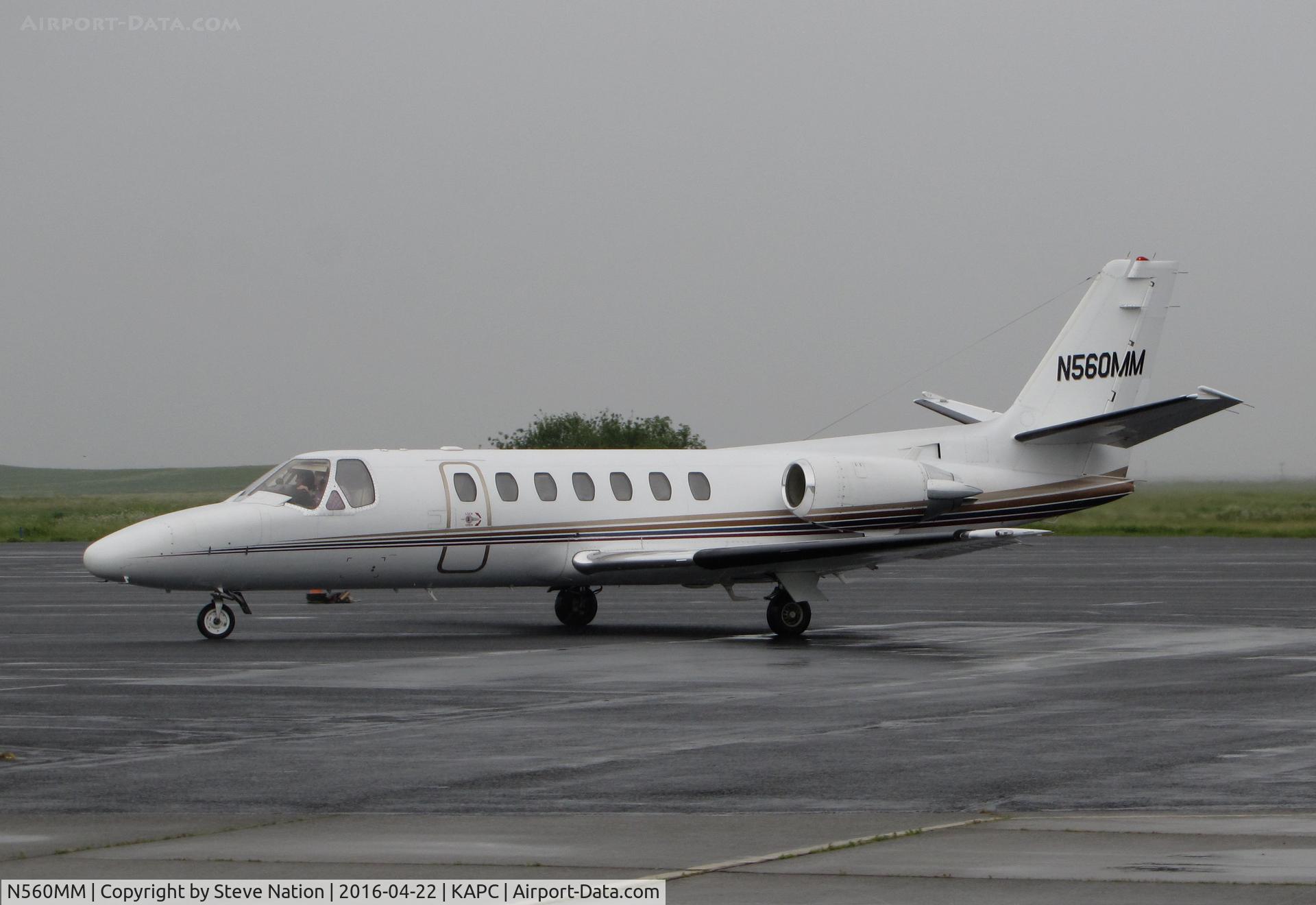 N560MM, 1993 Cessna 560 C/N 5600228, BPJ Aviation (Amarillo, TX) Cessna 560 Citation taxis in to Napa Jet Center ramp @ Napa County Airport, CA