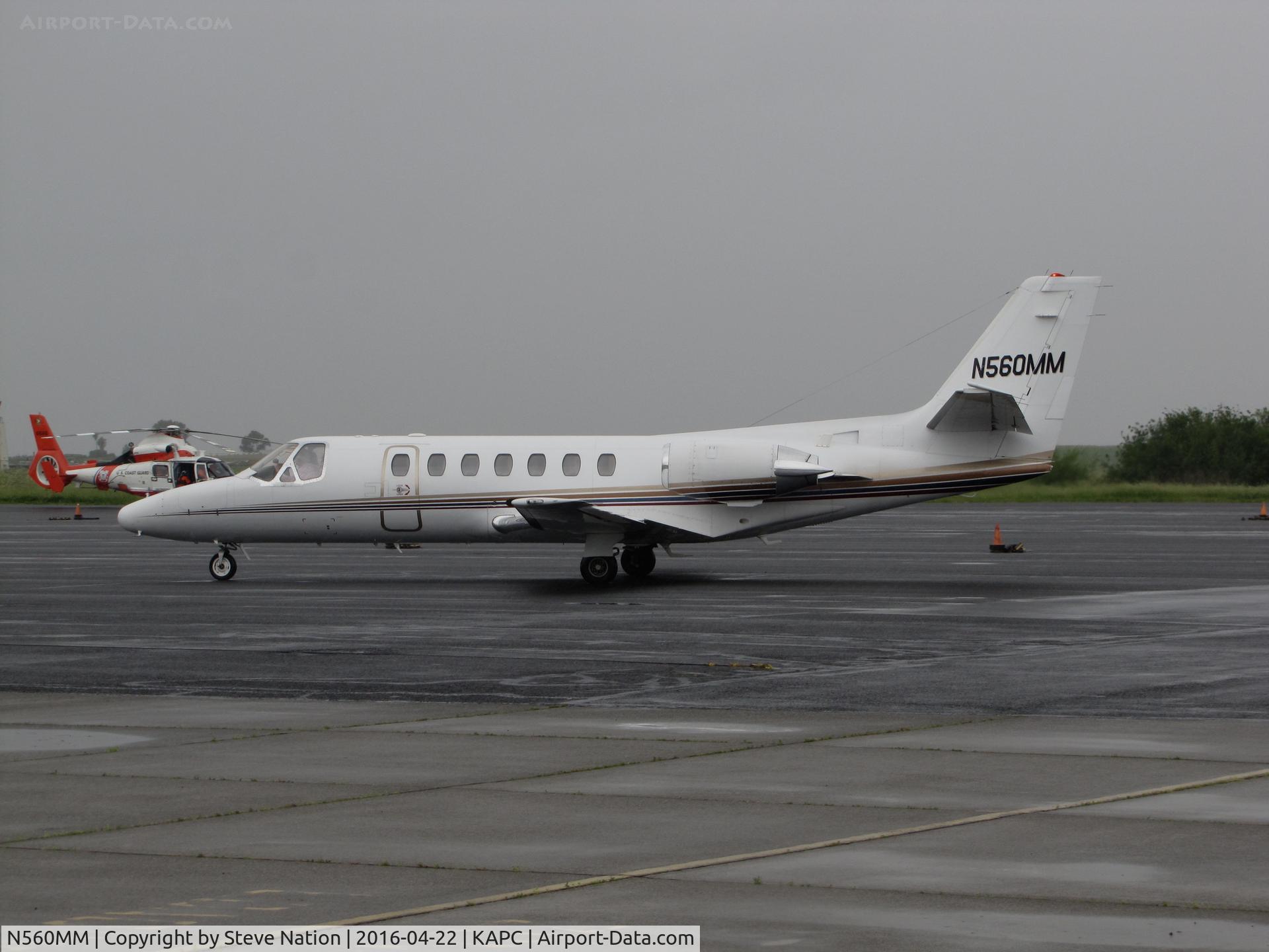N560MM, 1993 Cessna 560 C/N 5600228, BPJ Aviation (Amarillo, TX) Cessna 560 Citation taxis in to Napa Jet Center ramp @ Napa County Airport, CA