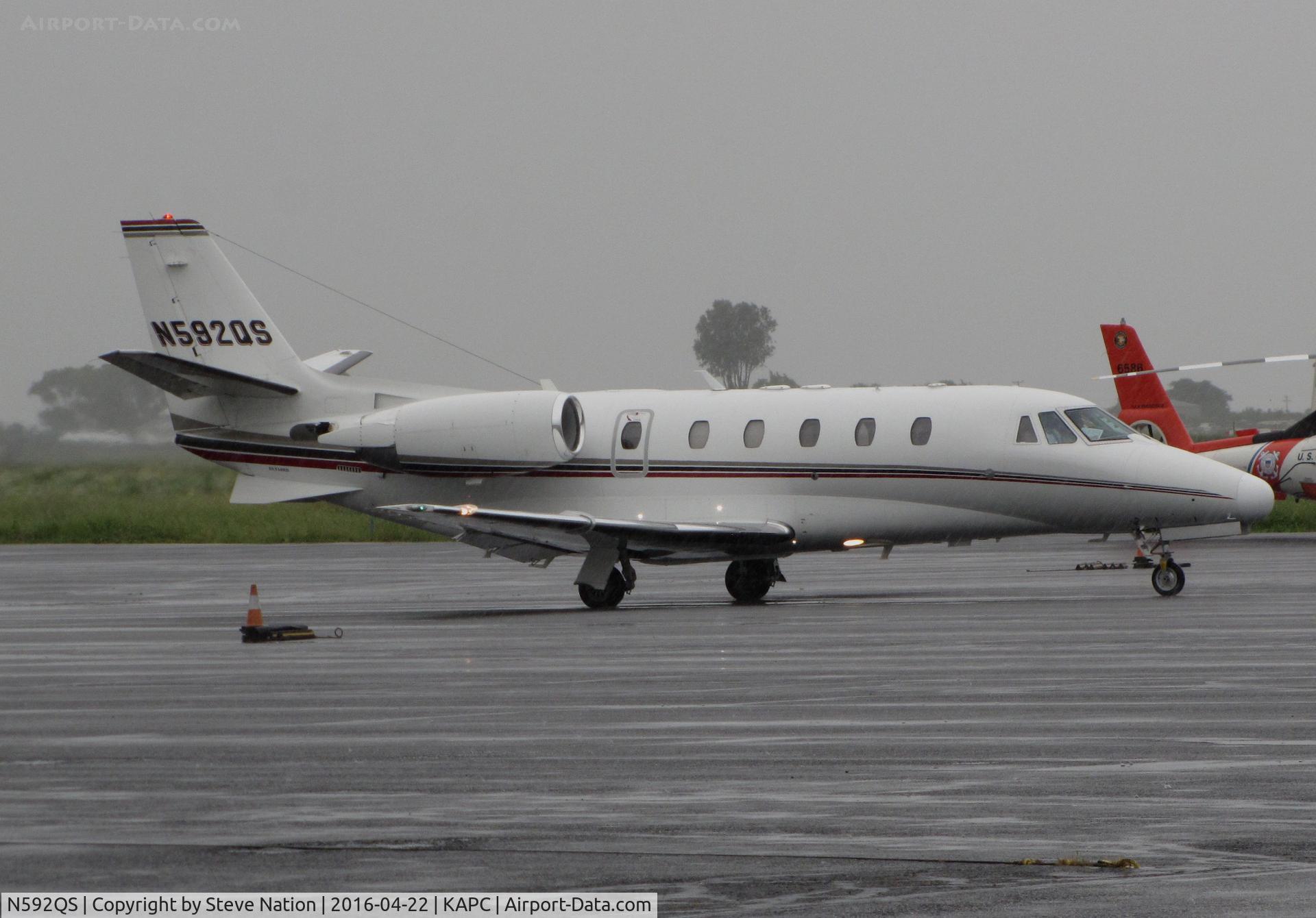 N592QS, 2007 Cessna 560XL Citation XLS C/N 560-5706, NetJets 2007 Cessna 560XL Citation Excel taxis for take-off @ Napa County Airport, CA