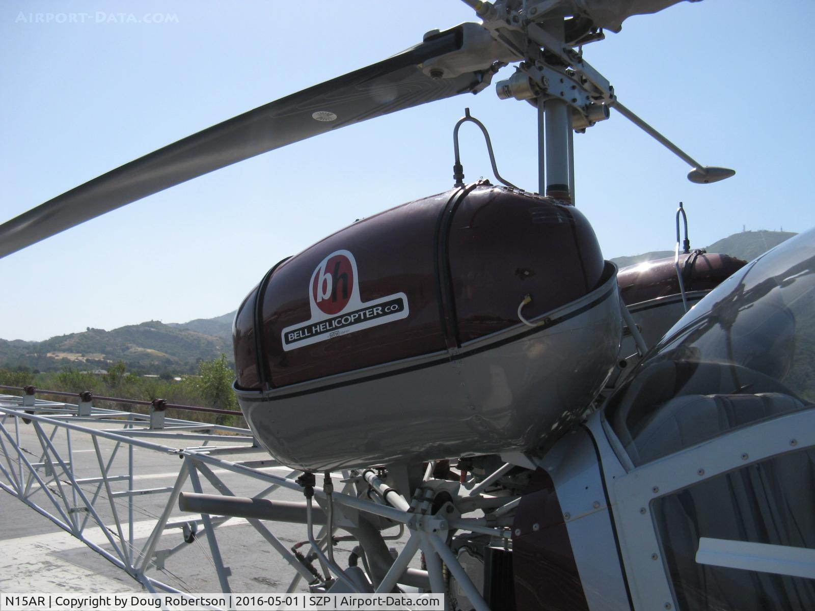 N15AR, 1963 Bell 47G-3B-1 Sioux C/N 2815, 1963 Bell 47G-3B-1 TROOPER (civil version of US Army OH-53 SIOUX) Lycoming TVO-435-A1A 260 hp, starboard fuel tank