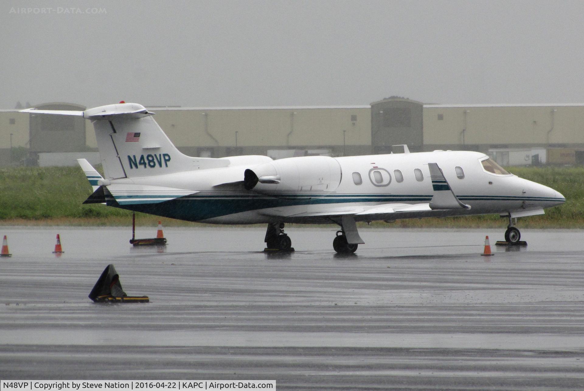 N48VP, 2002 Learjet Inc 31A C/N 31-240, Dycom Aviation (Palm Beach Gardens, FL) 2002 Learjet 31A in spring showers @ Napa County Airport, CA