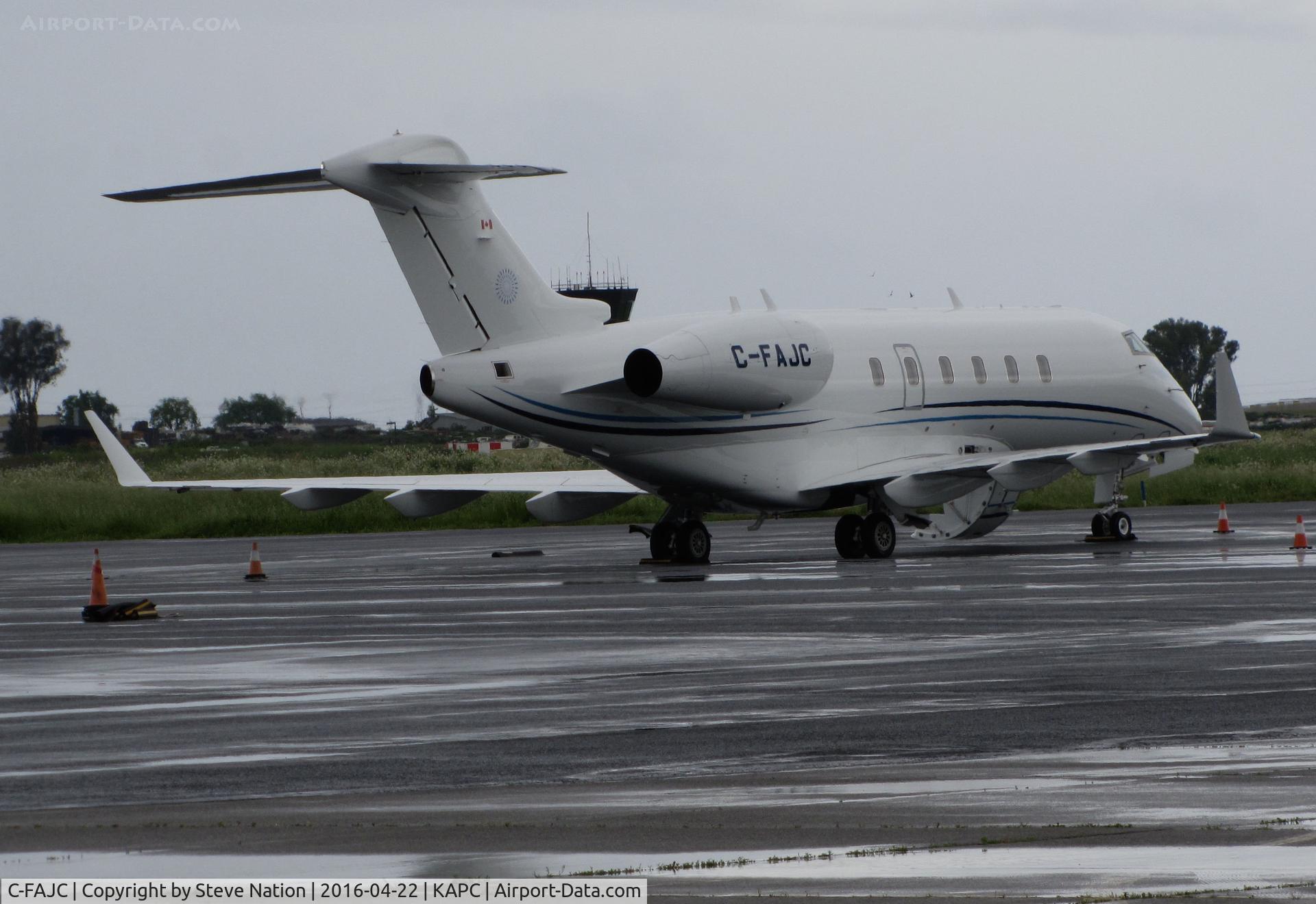 C-FAJC, 2013 Bombardier Challenger 300 (BD-100-1A10) C/N 20384, Morningstar Partners Ltd 2013 Bombardier Challenger 300 (BD-100-1A10) on the ramp @ Napa County Airport, CA