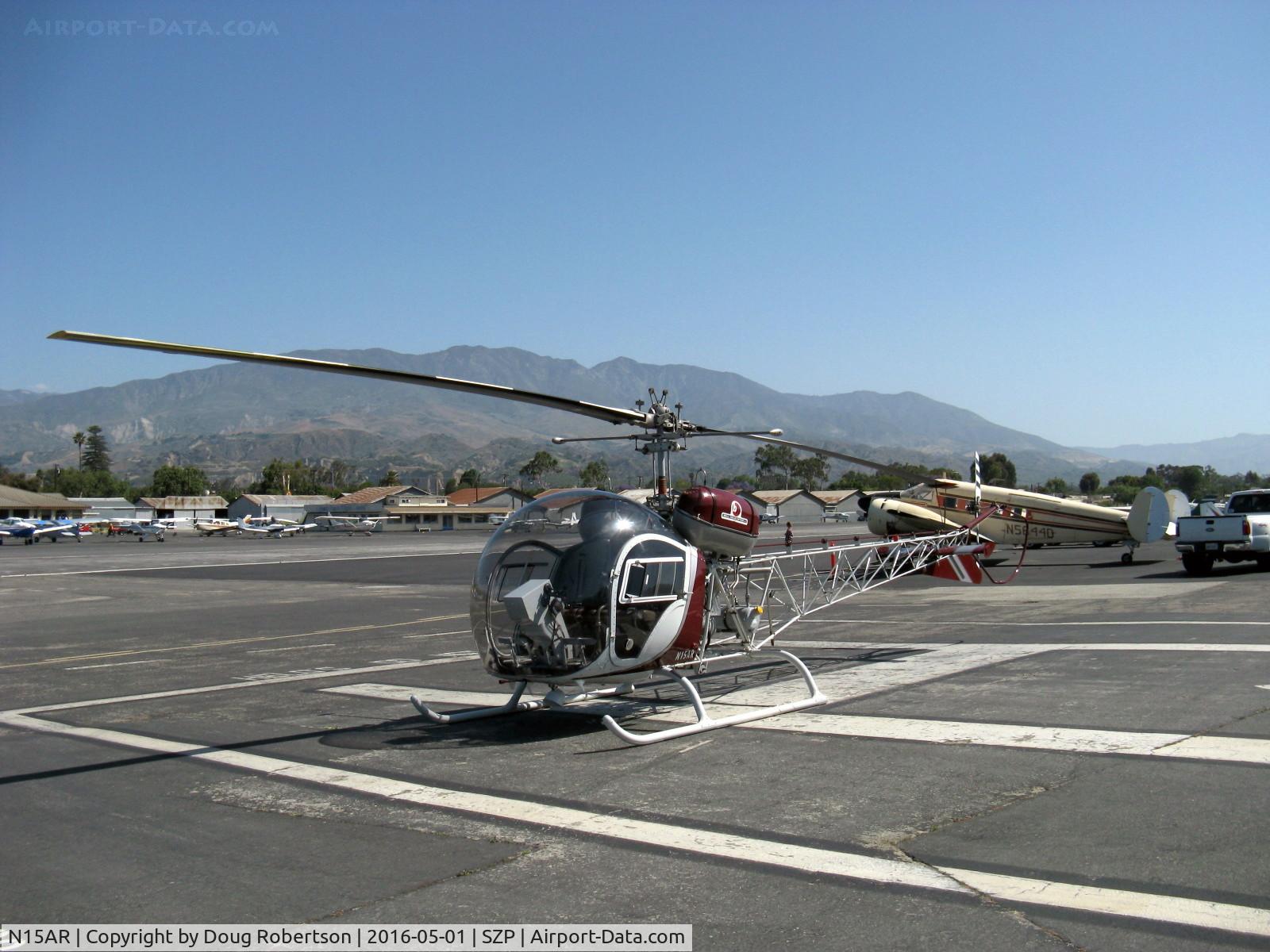 N15AR, 1963 Bell 47G-3B-1 Sioux C/N 2815, 1963 Bell 47G-3B-1 TROOPER (civil version of US Army OH-53 SIOUX) Lycoming TVO-435-A1A 260 Hp, on SZP Helipad