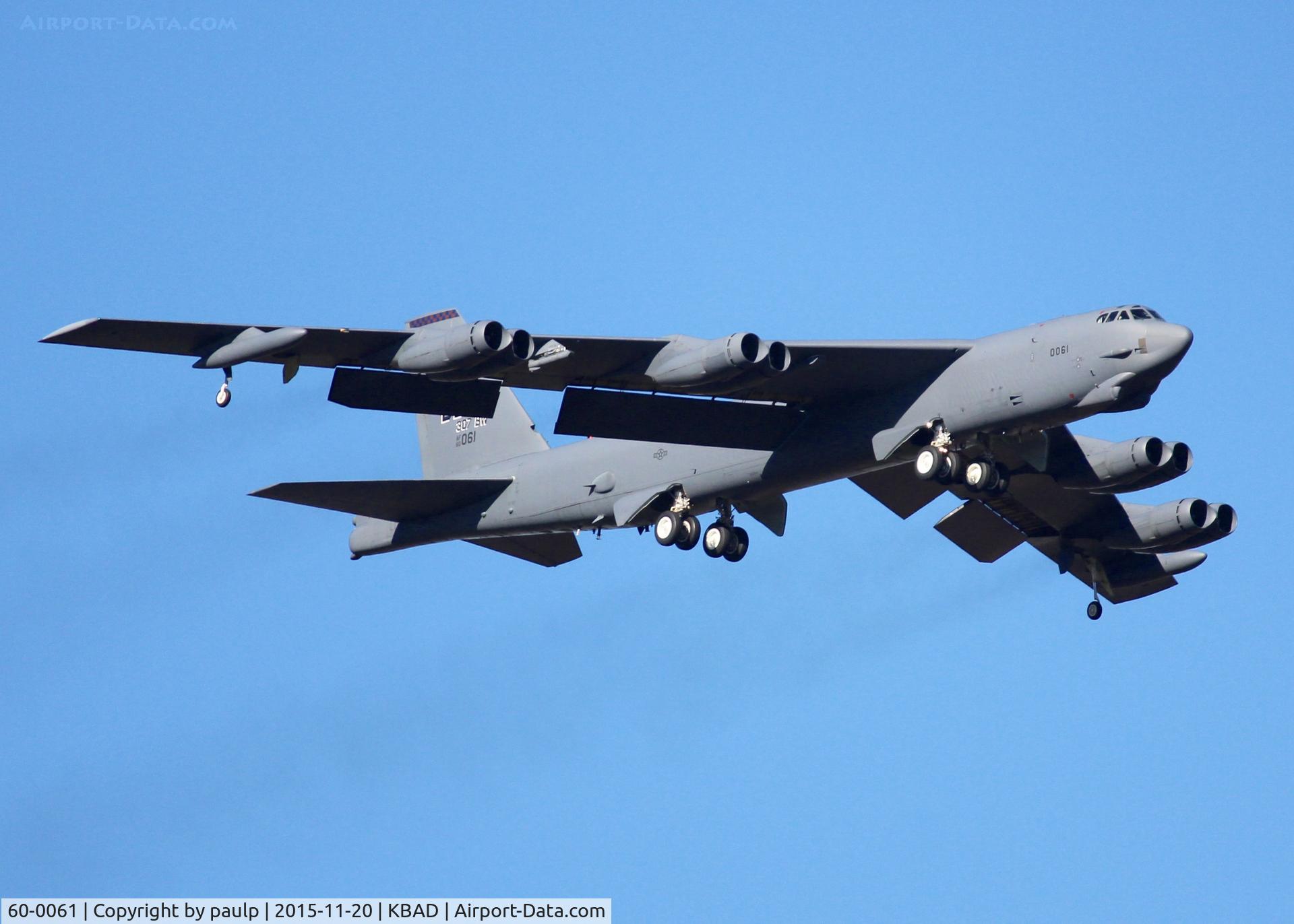 60-0061, 1960 Boeing B-52H Stratofortress C/N 464426, At Barksdale Air Force Base.