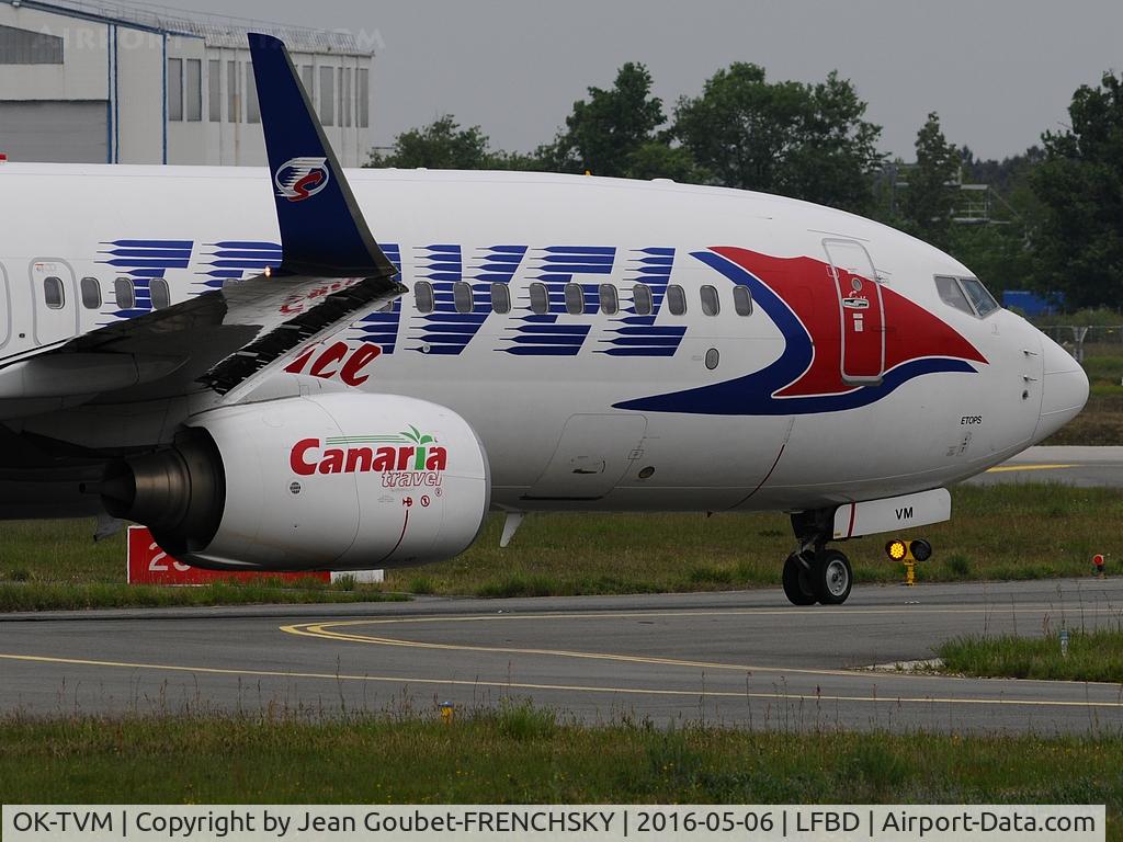 OK-TVM, 2010 Boeing 737-8FN C/N 37077, QS2422 departure runway 23 to Olbia