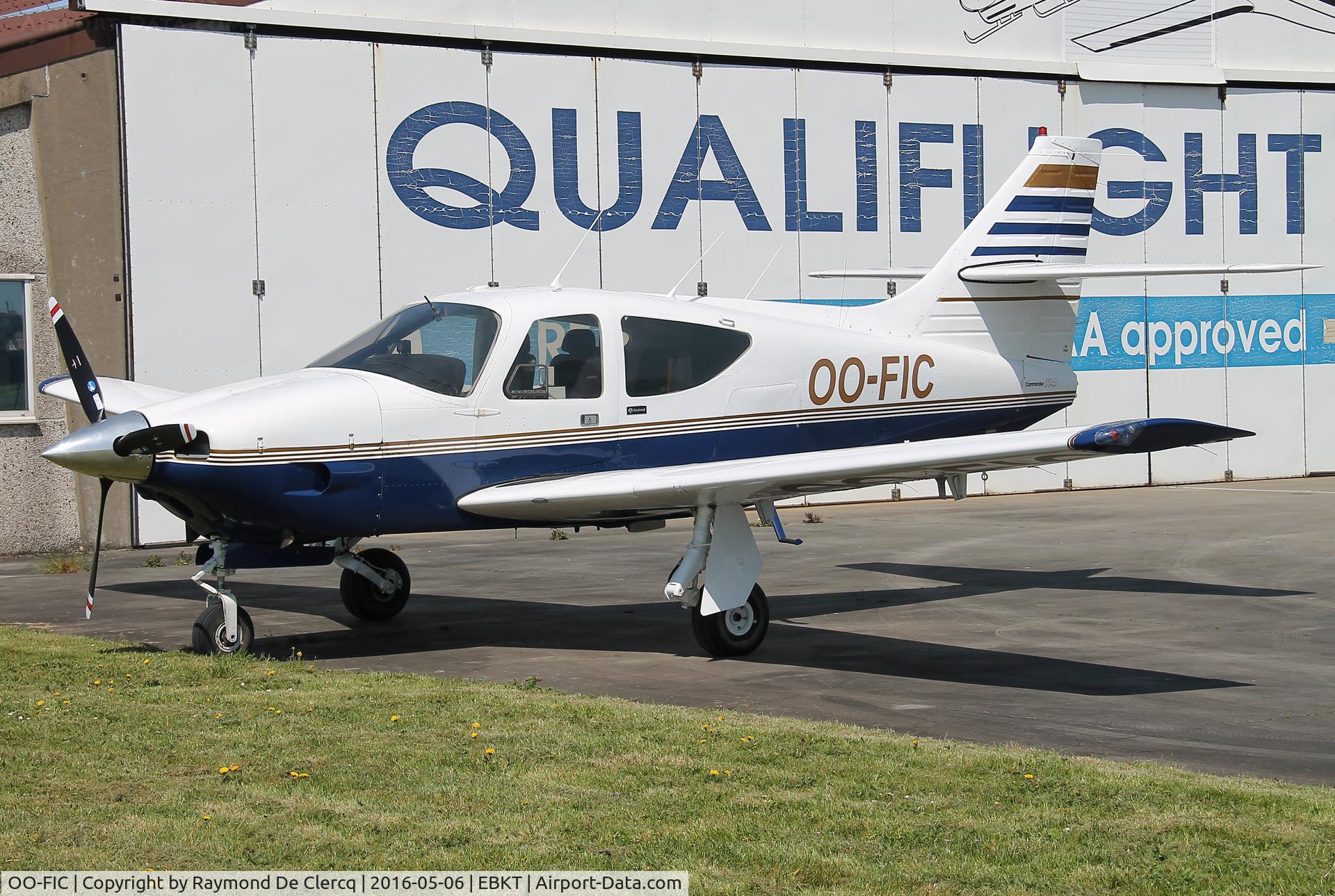 OO-FIC, 1976 Rockwell International 114 Commander C/N 14089, Parked at Wevelgem.