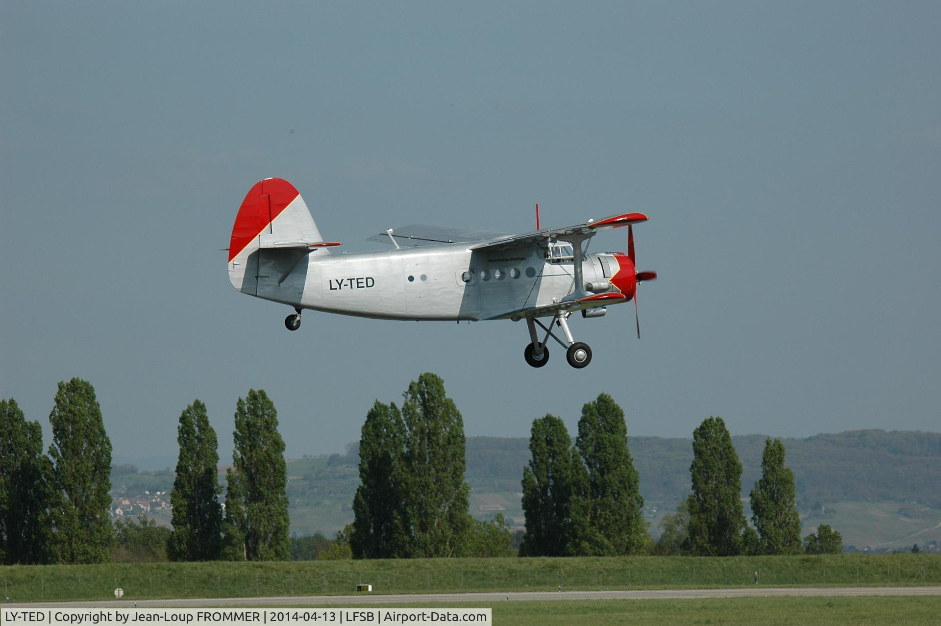 LY-TED, Antonov An-2 C/N 1G235-51, France - Euroairport Bâle-Mulhouse - 2014-04-13 - 15pm44
